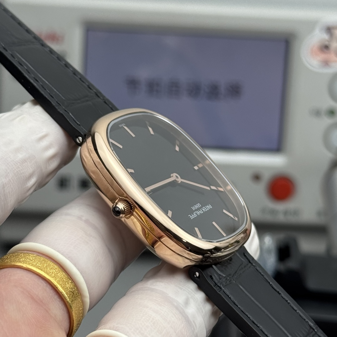 PATEK PHILIPPE GOLDEN  ELLIPSE  34.5mm×39.5mm【rose gold black】