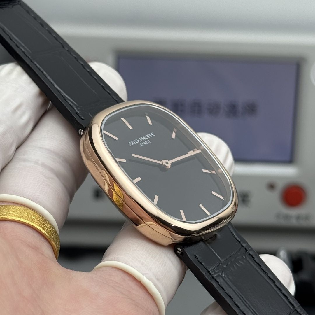 PATEK PHILIPPE GOLDEN  ELLIPSE  34.5mm×39.5mm【rose gold black】