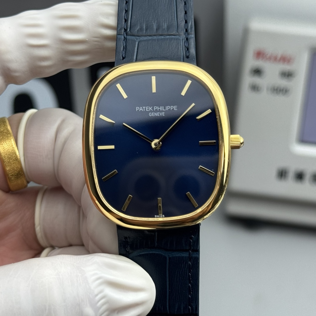 PATEK PHILIPPE GOLDEN  ELLIPSE  34.5mm×39.5mm【gold shell blue】