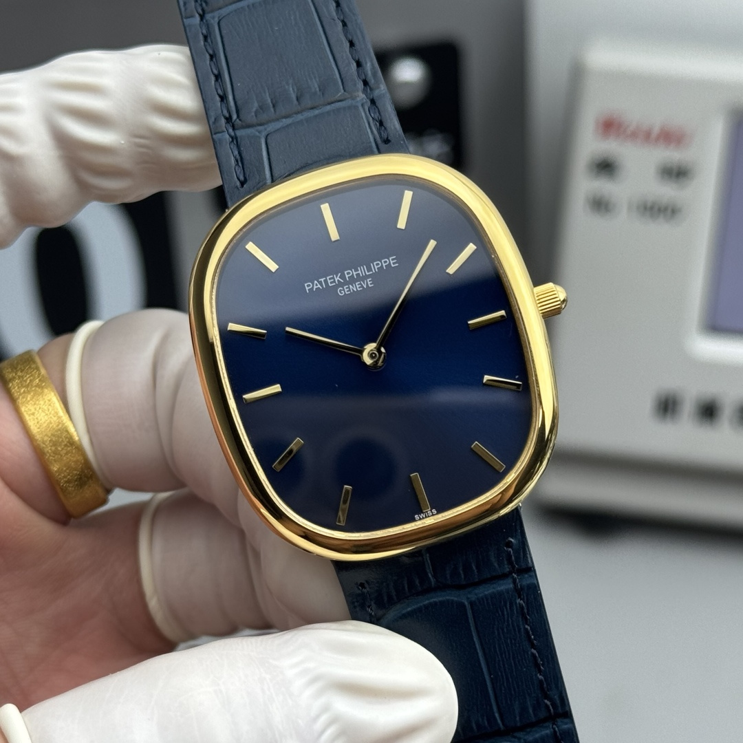 PATEK PHILIPPE GOLDEN  ELLIPSE  34.5mm×39.5mm【gold shell blue】