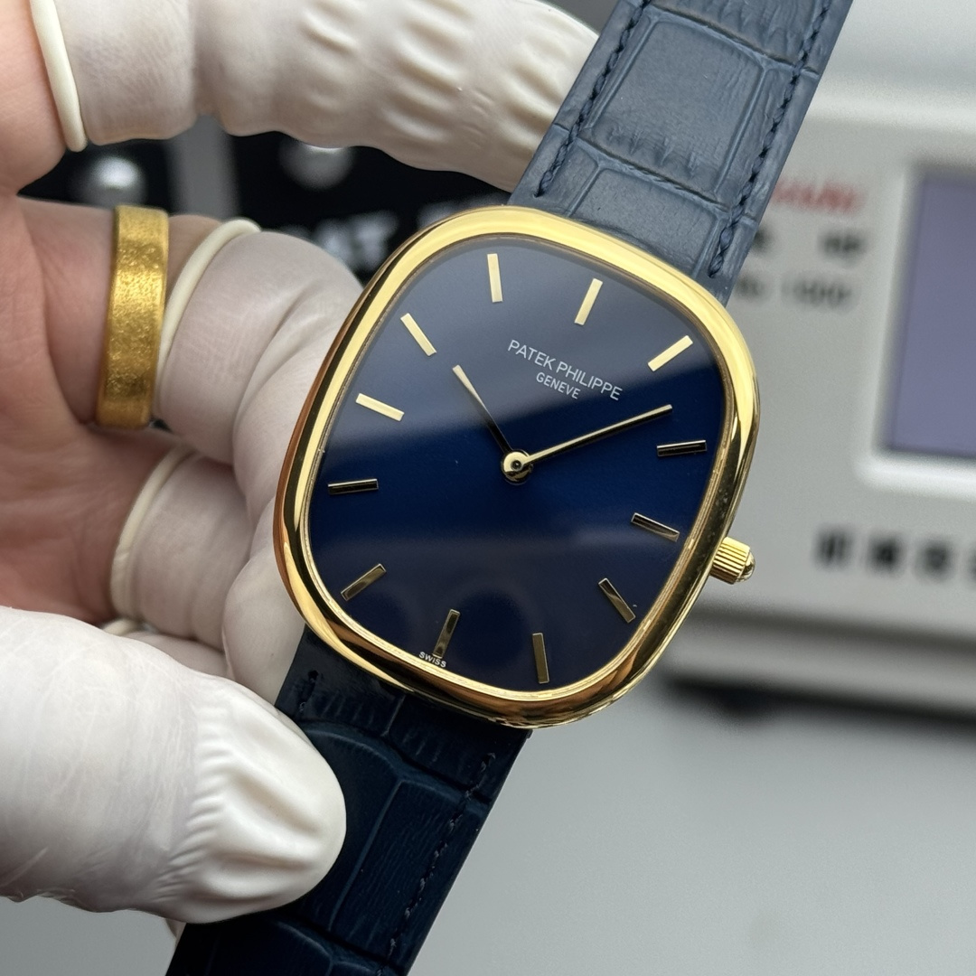 PATEK PHILIPPE GOLDEN  ELLIPSE  34.5mm×39.5mm【gold shell blue】