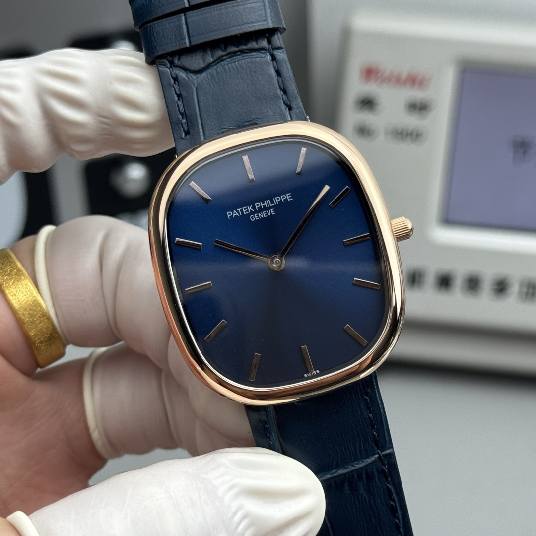 PATEK PHILIPPE GOLDEN  ELLIPSE  34.5mm×39.5mm【rose gold blue】