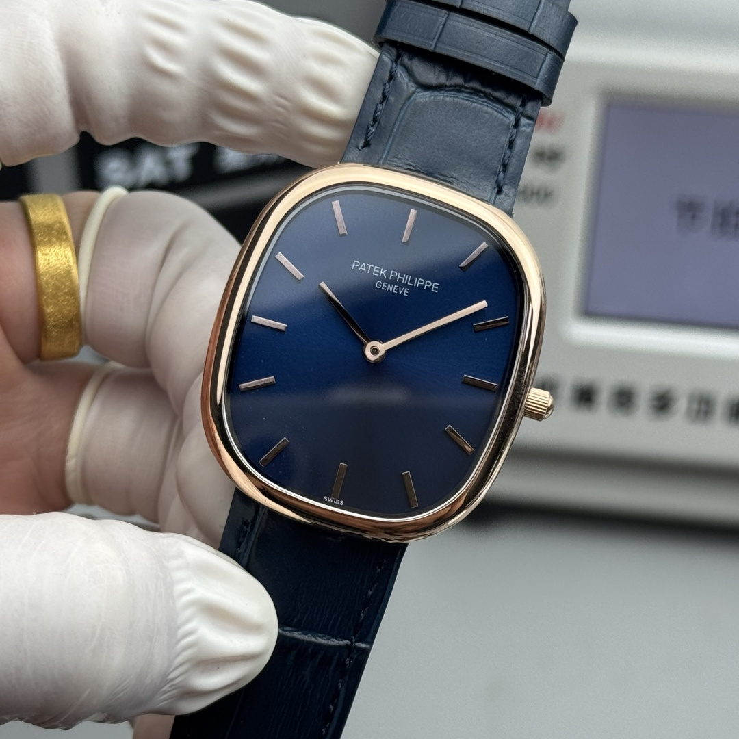 PATEK PHILIPPE GOLDEN  ELLIPSE  34.5mm×39.5mm【rose gold blue】