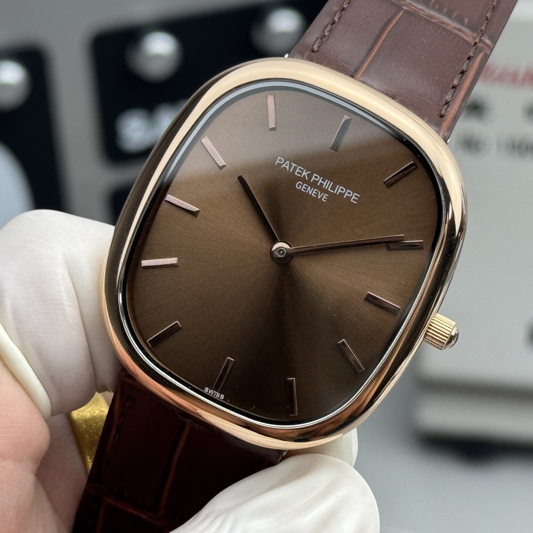 PATEK PHILIPPE GOLDEN  ELLIPSE  34.5mm×39.5mm【rose gold brown】
