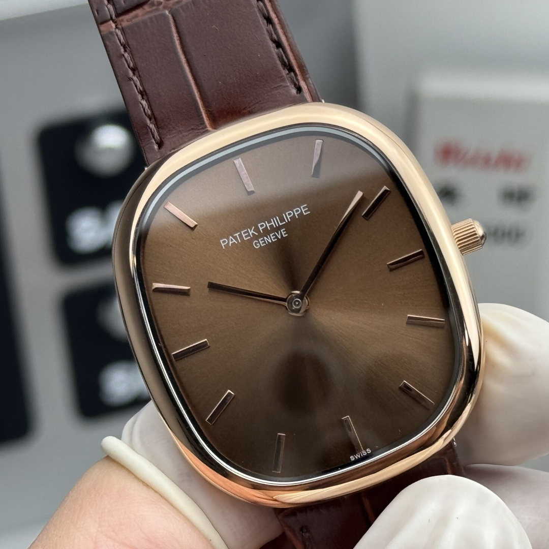PATEK PHILIPPE GOLDEN  ELLIPSE  34.5mm×39.5mm【rose gold brown】