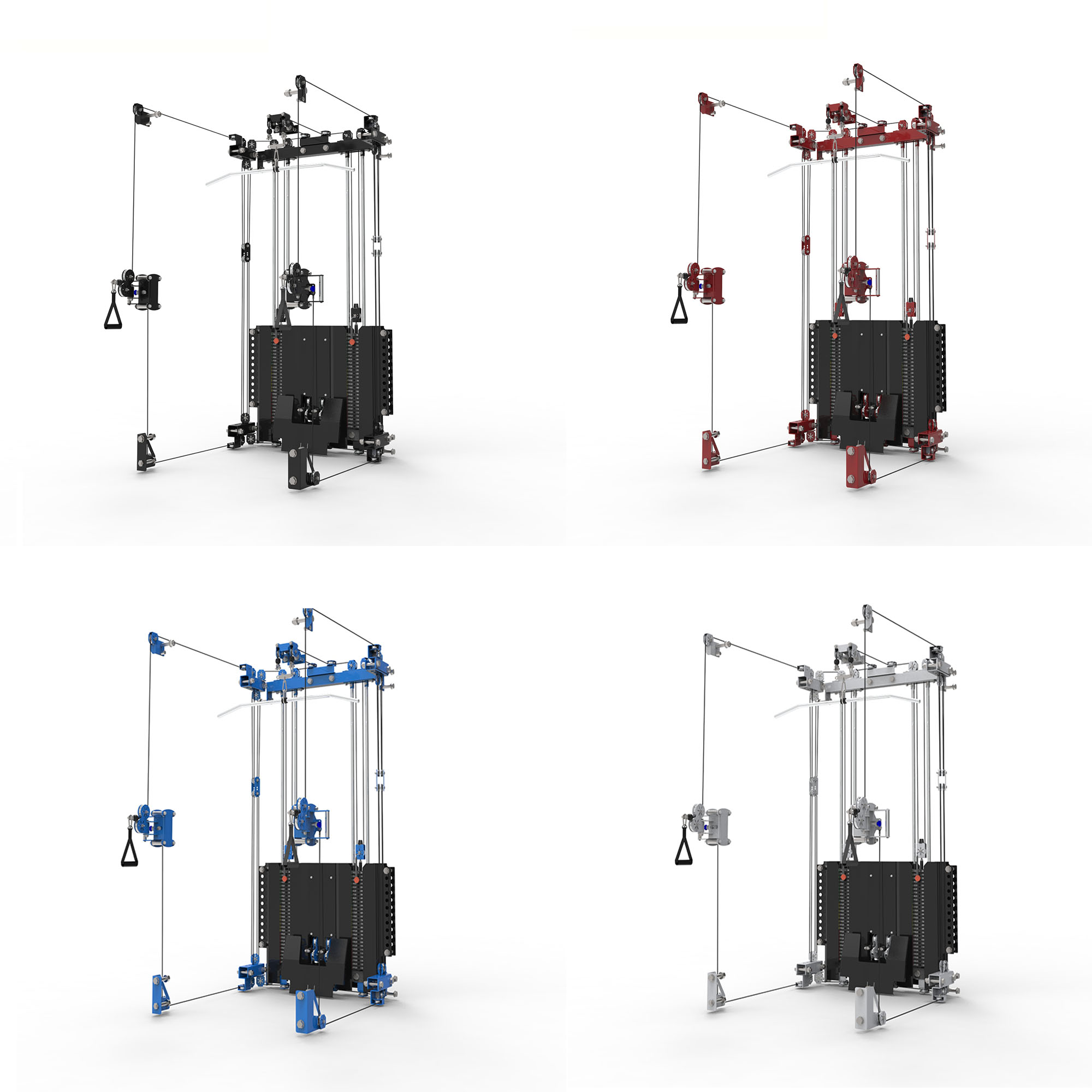 RF1000A-49C Factory Directly Sale Fitness Home Gym Equipment Indoor of Smith Multi Power Rack Machine