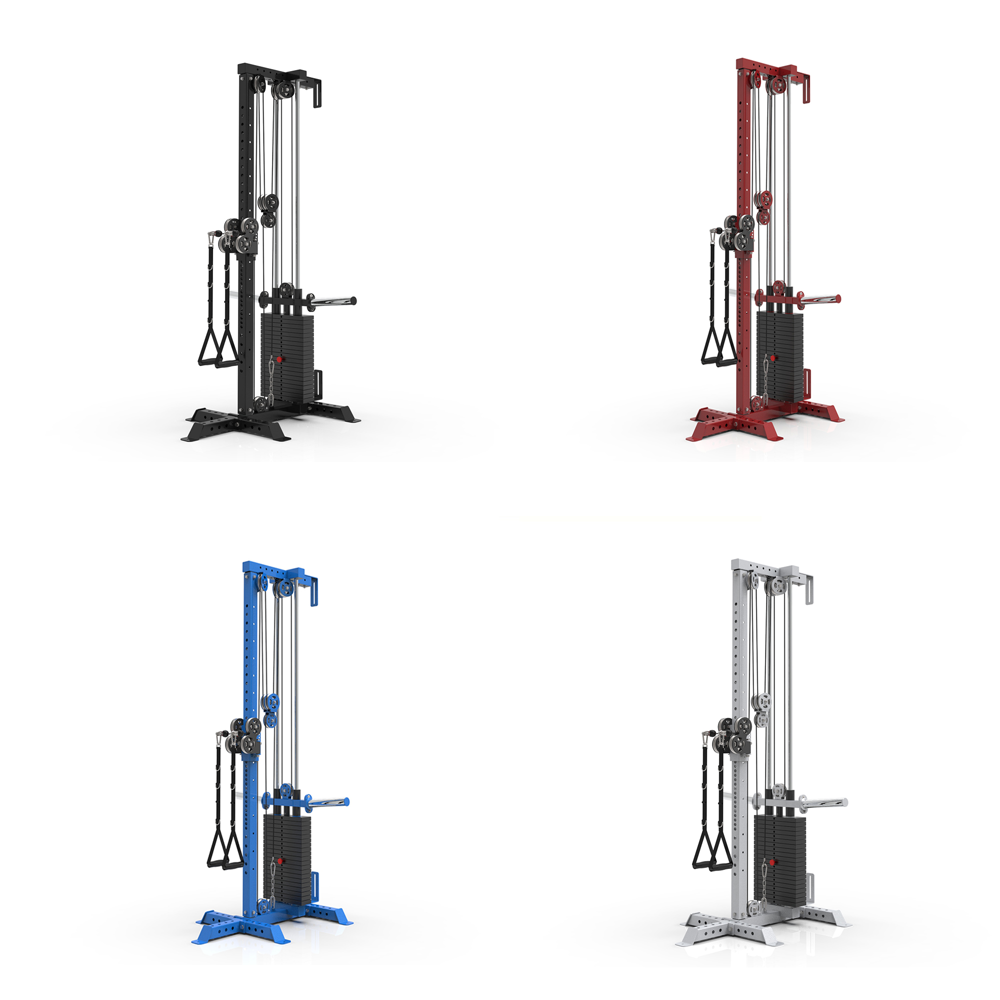 WCT001 Commercial Gym Seal Rowing Adjustable Hard Pull Back High Pull Barbell Prone Pull Back Training Equipment