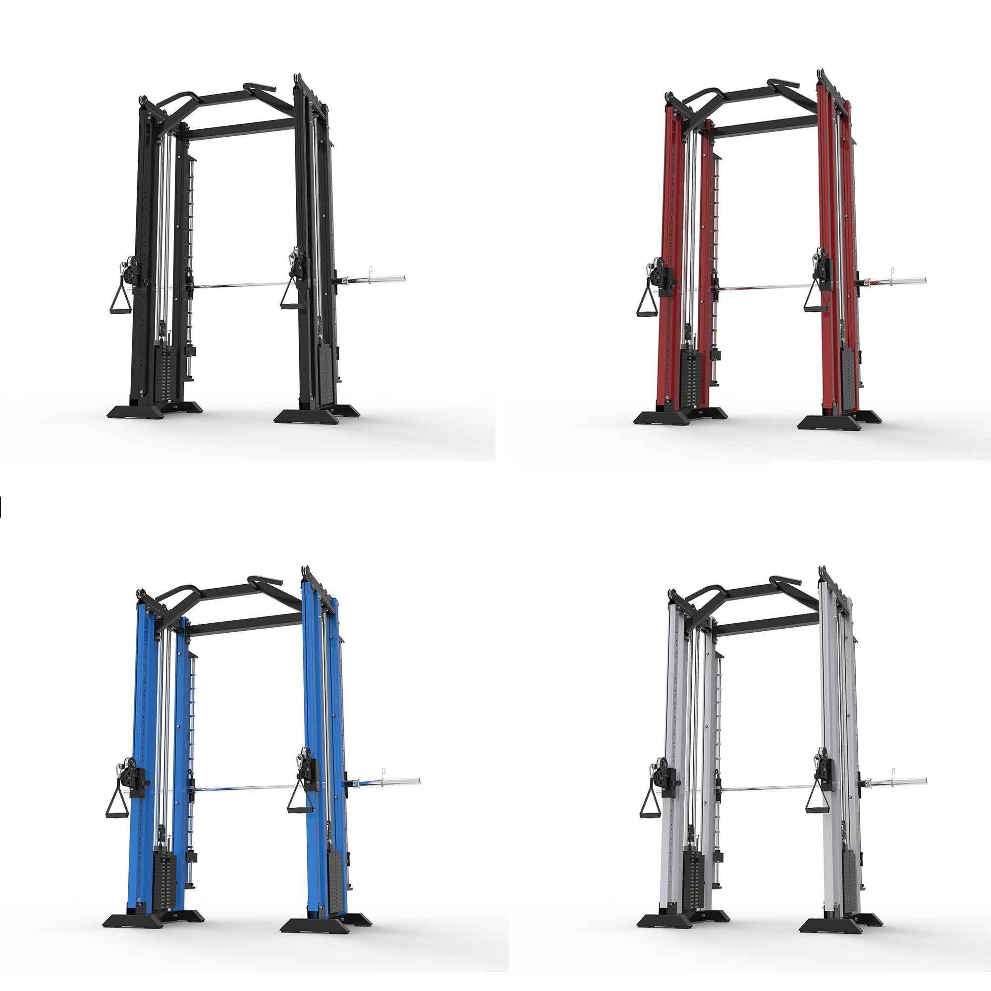 F0701E Factory Fitness Equipment Multi Functional Trainer Smith Machine Cable Crossover Gym Sport