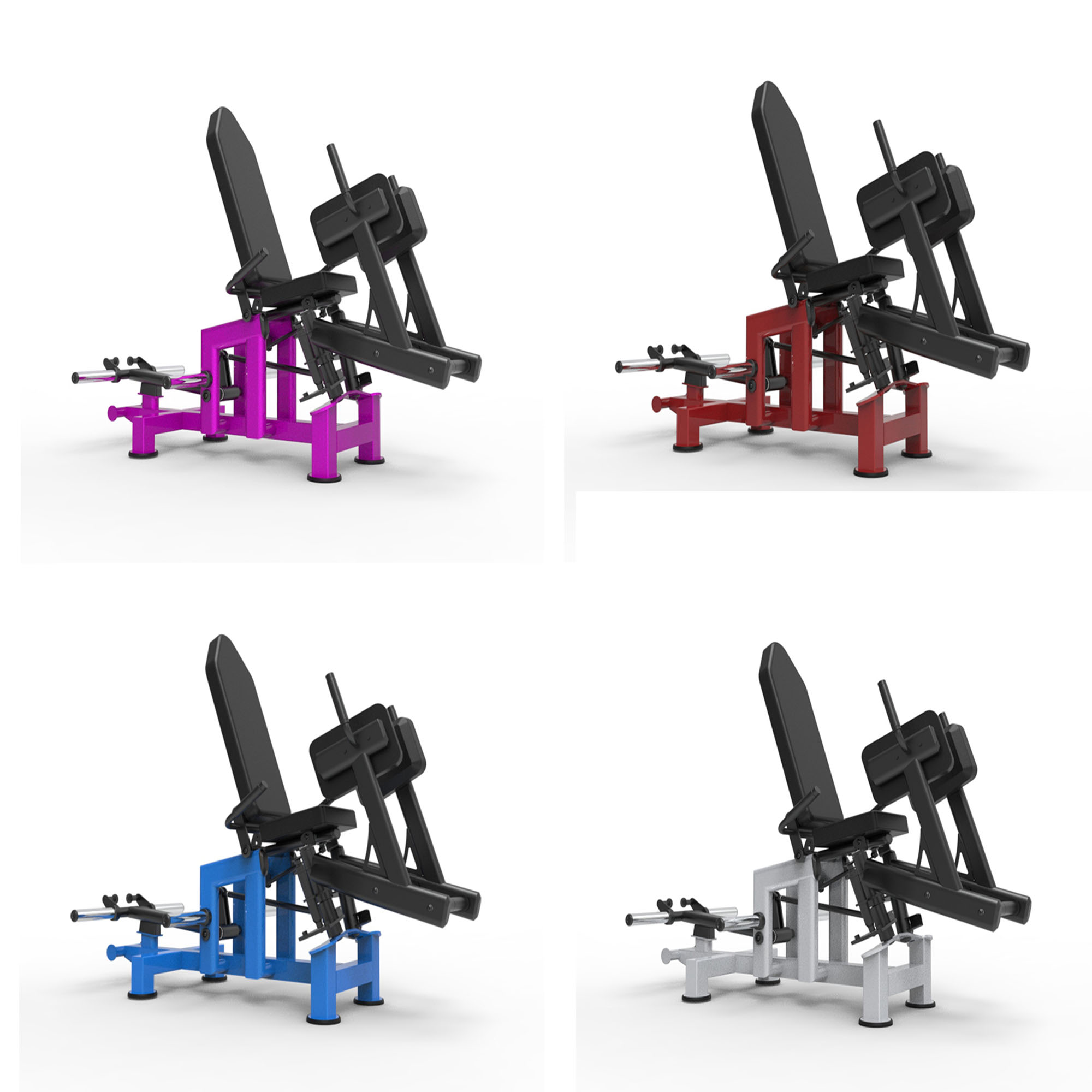 3DMA03 Commercial Gym 3D Multiabductor Glute Builder: Plate Loaded, Stable Structure for Thigh Hip Thrust Glute Training