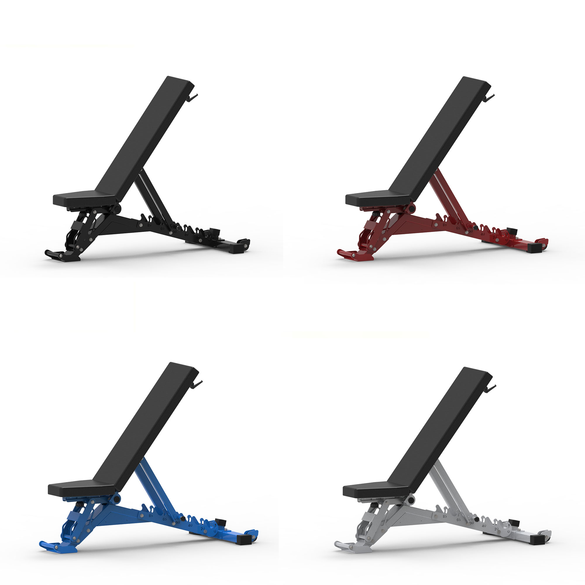 F0410D1 High Quality Adjustable Steel Weight Bench for Workout Exercise FID Bench