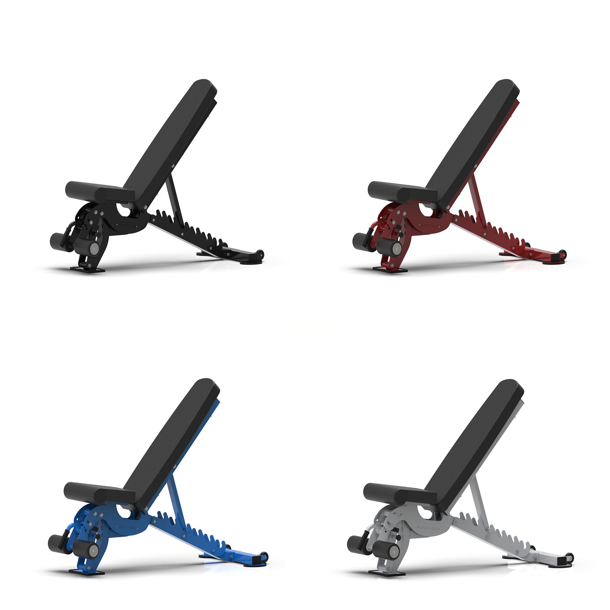 M9533B Commercial Bench Stool Negative Angle Fitness Chair with Dumbbell Home Gym Supine Board Adjustable Gym Bench