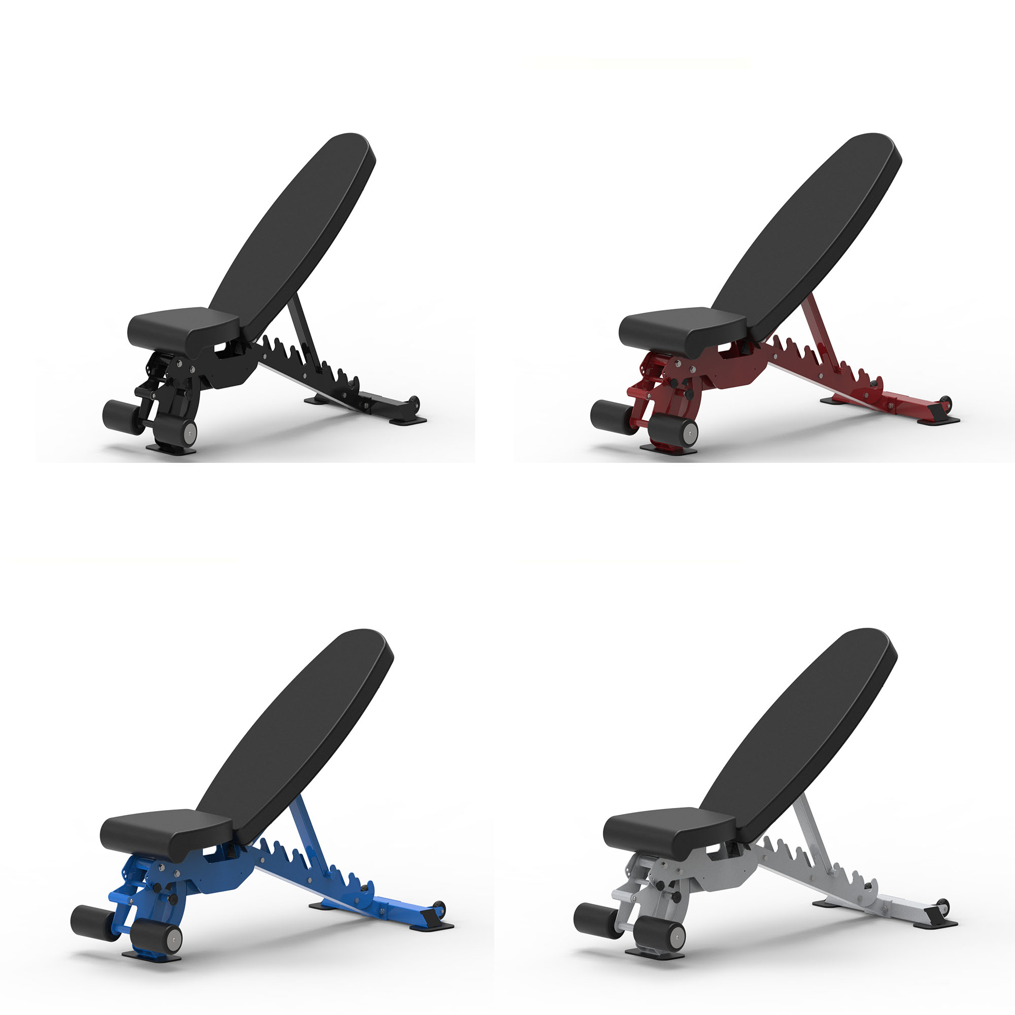 M9539A Commercial Fitness Chair Flat Adjustable Weight Lifting Bench Press Dumbbell Bench Adjustable Bench