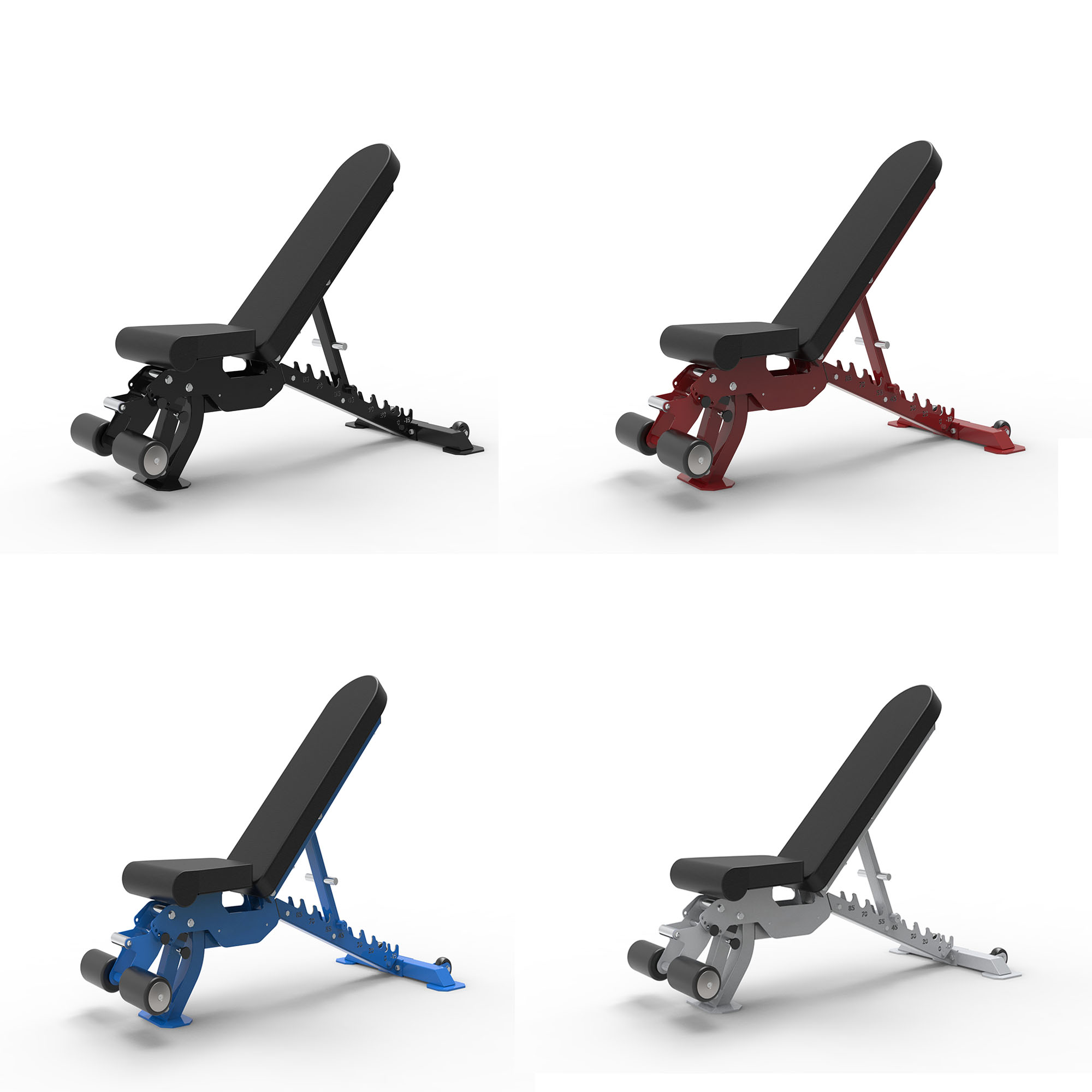 M9539A2 Commercial Large Weight Metal Dumbbell Stool Adjustable Fitness Chair and Home Serrated Adjustable Bench