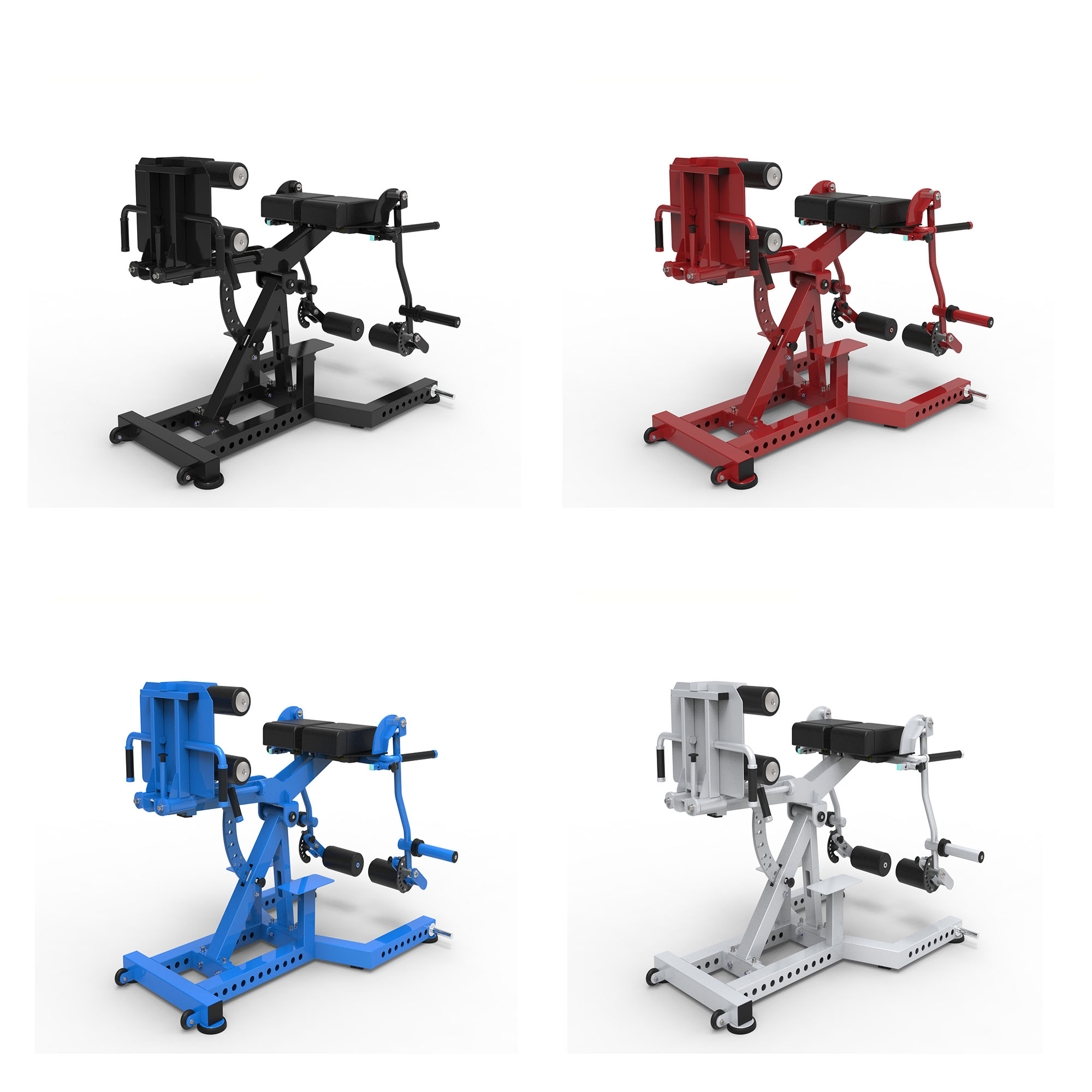 G0201H Hot Sale Glute Ham Developer Machine Professional Leg Training Core Heavy Duty Rotary Adjustable GHD
