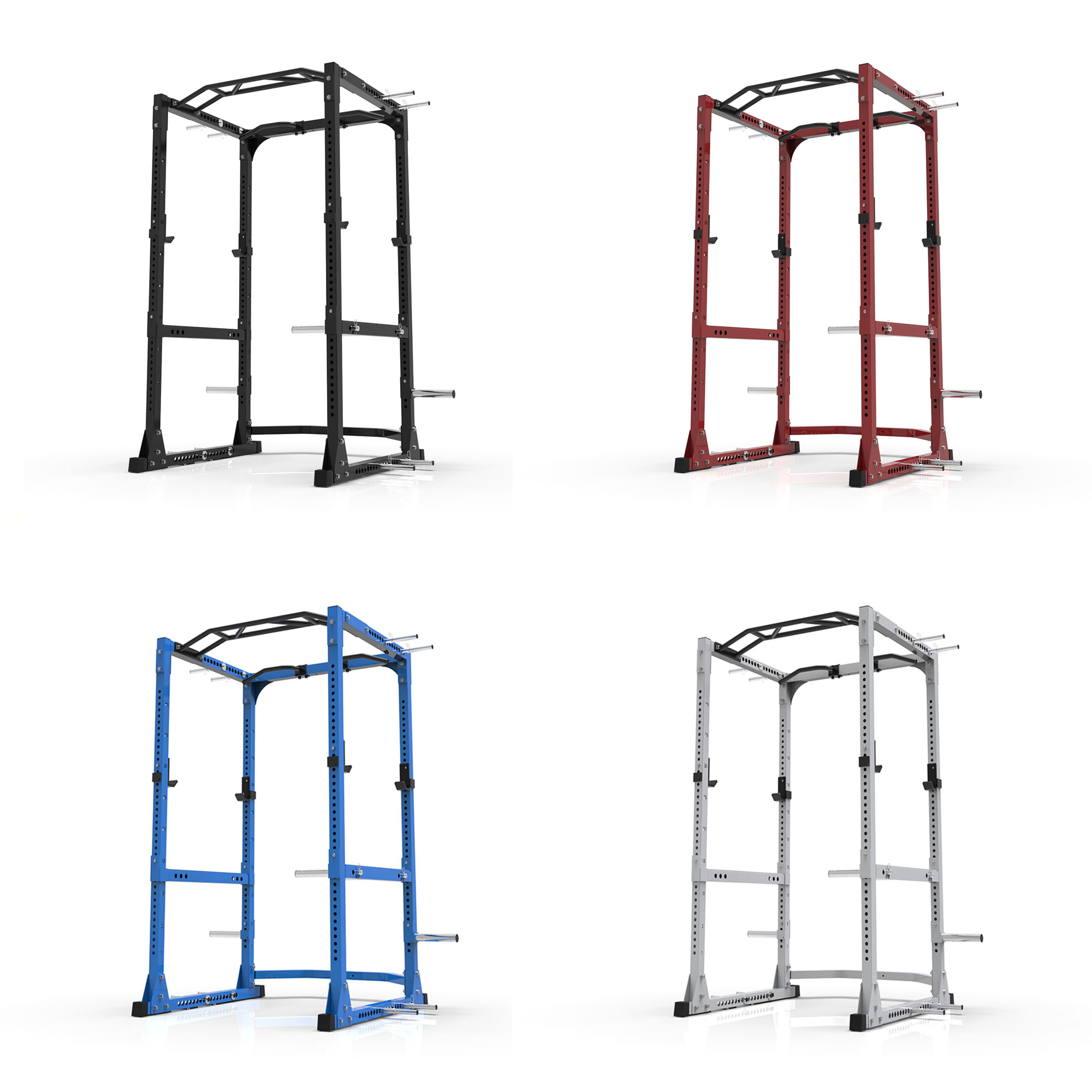 F0601F-GB Gym Fitness Home Multi-Function Station Strength Training Barbell Squat Power Rack