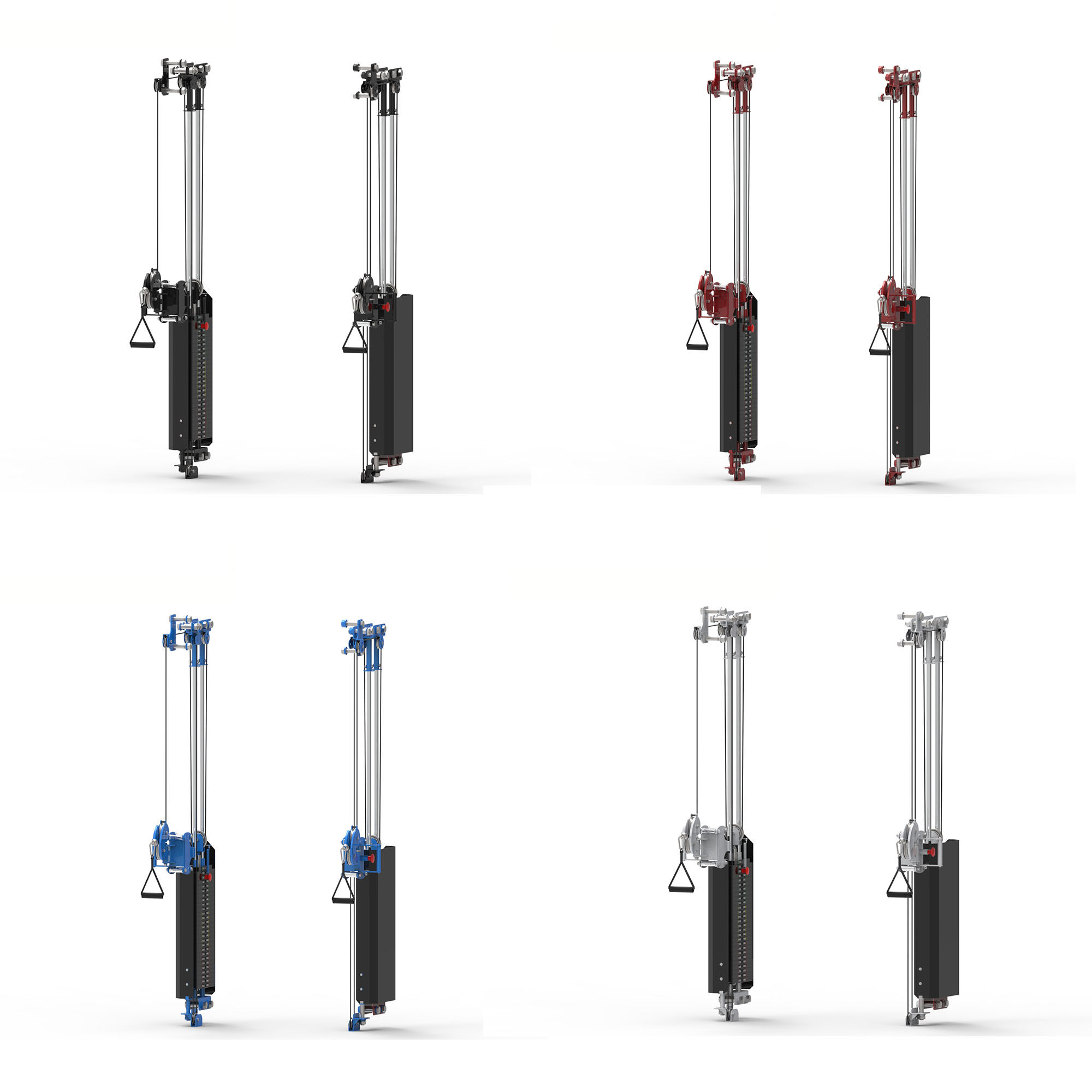 RF1000A-62A-90 Single Side Double Drawing Bird Pure Steel Counterweight Column