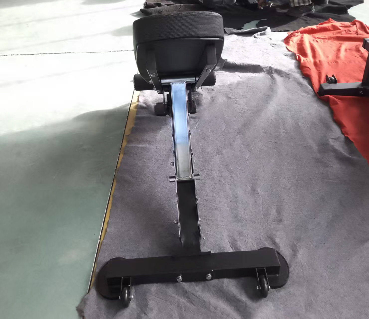 M9533B Commercial Bench Stool Negative Angle Fitness Chair with Dumbbell Home Gym Supine Board Adjustable Gym Bench