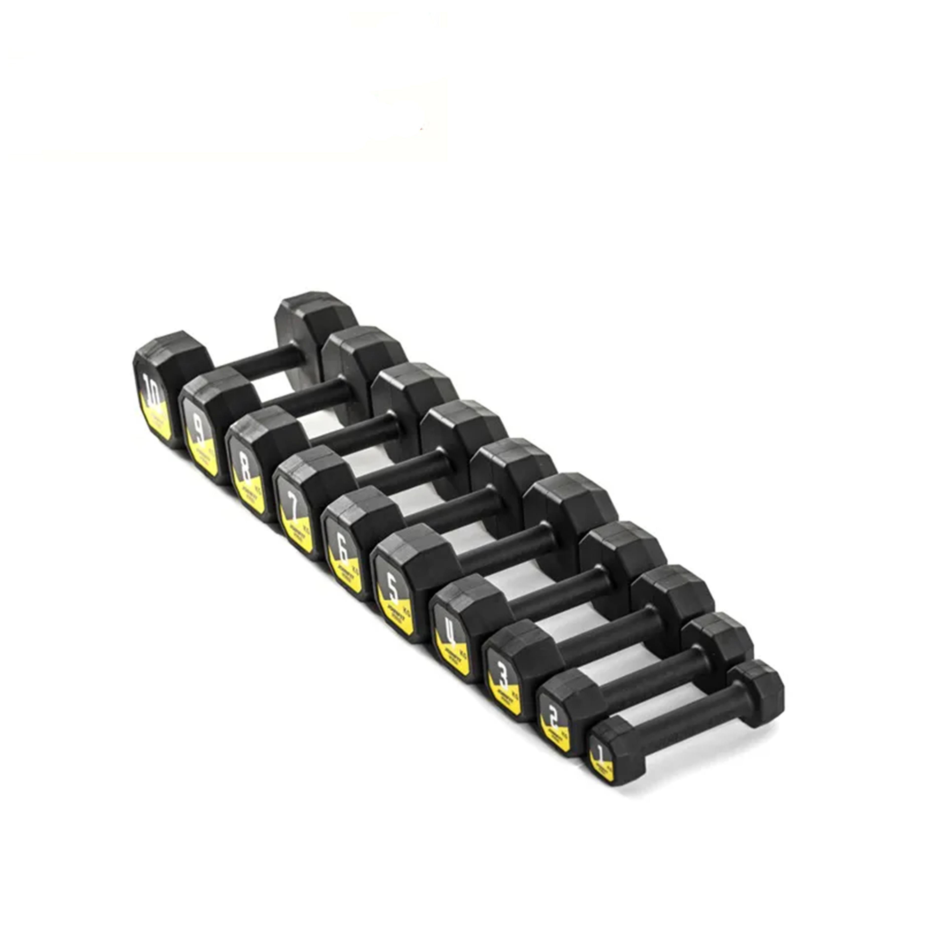 BME-E Octagonal Dumbbell | Rubber Coated | 1 to 10kg | Joinfit Pro