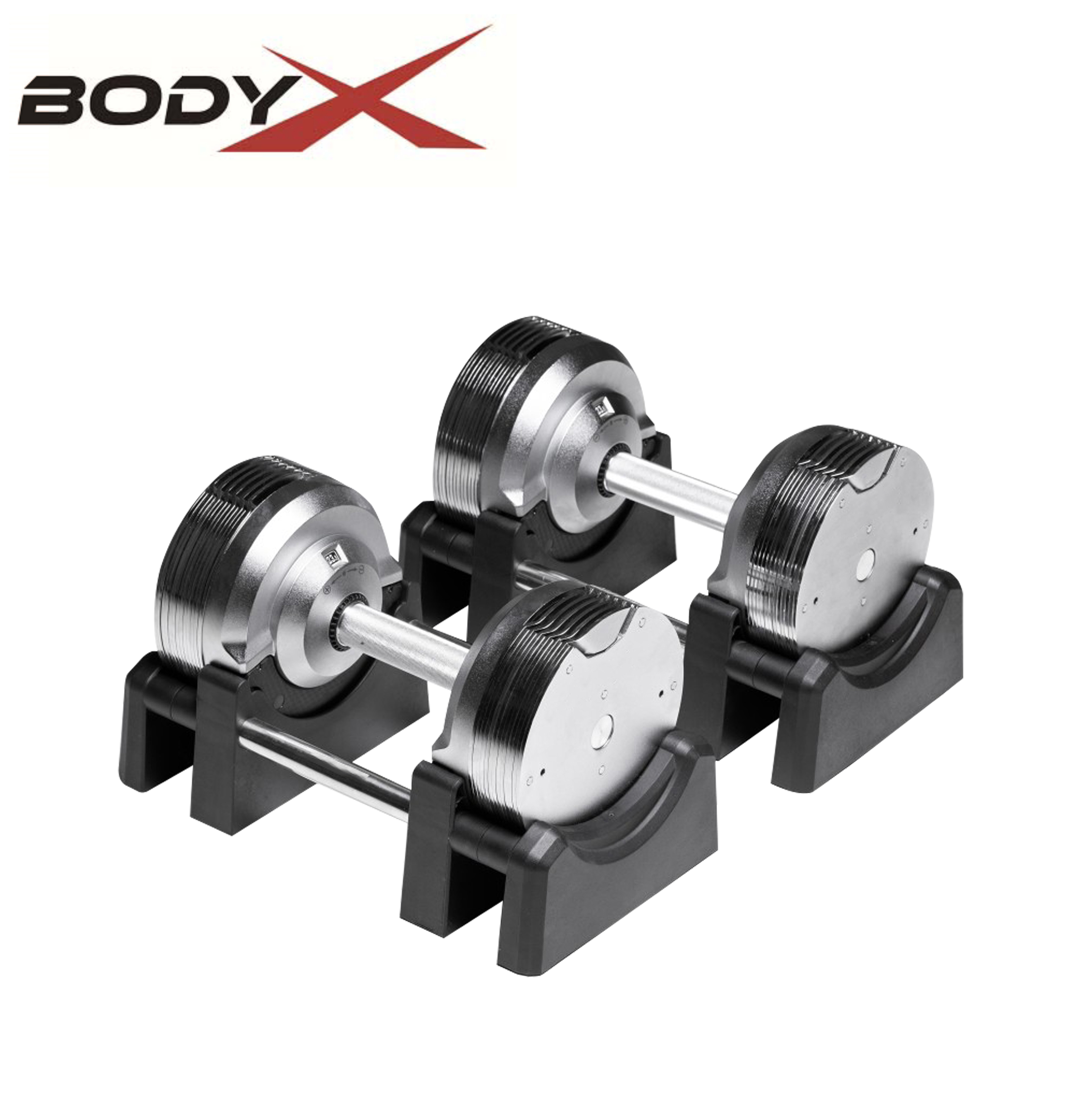 BEAD009 Chromed Adjustable Dumbbells 4-23.5kg (pair)