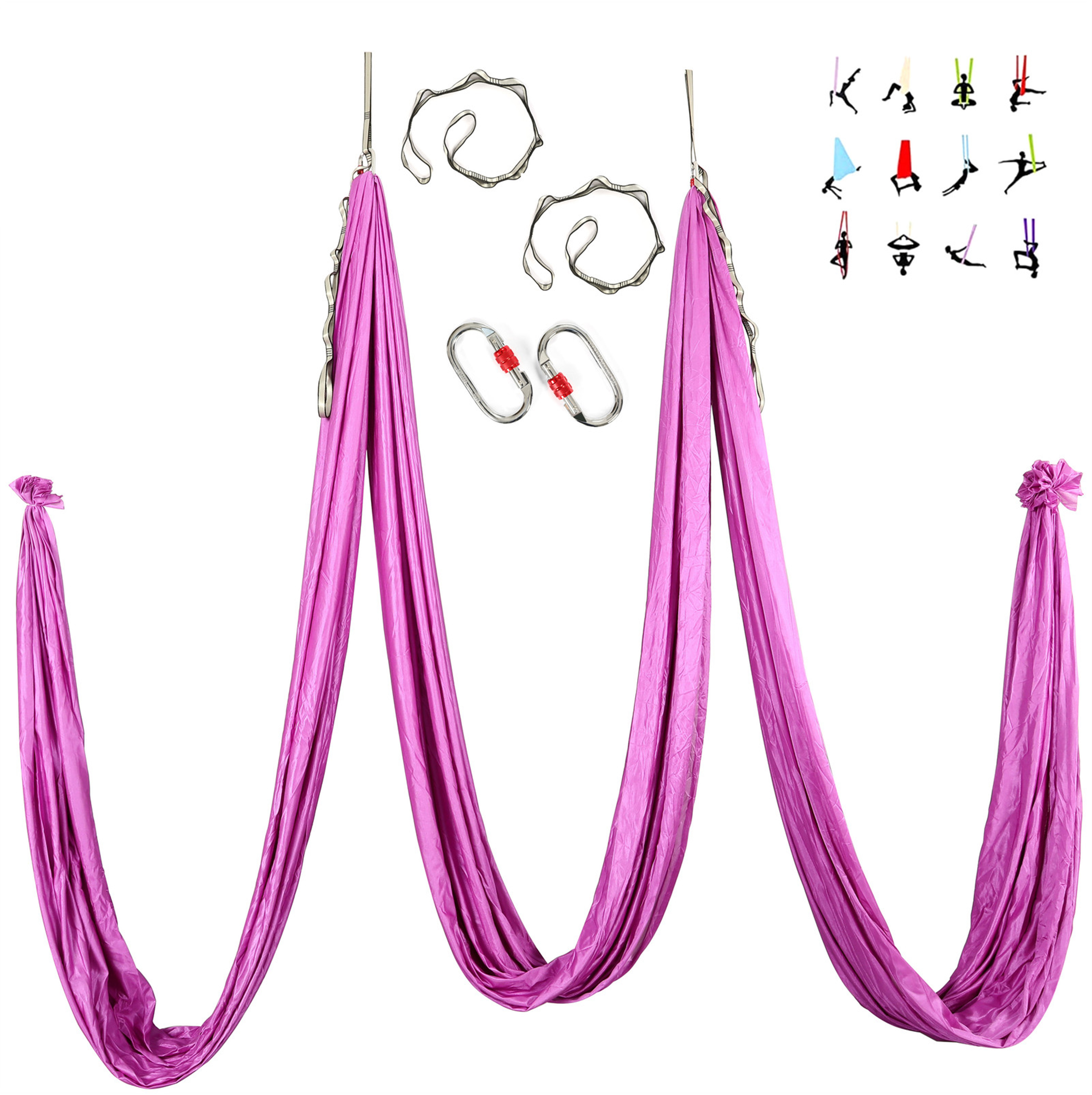 Yoga Swing Aerial Silks for Home Gymnastics Hammock Swing Aerial Silk