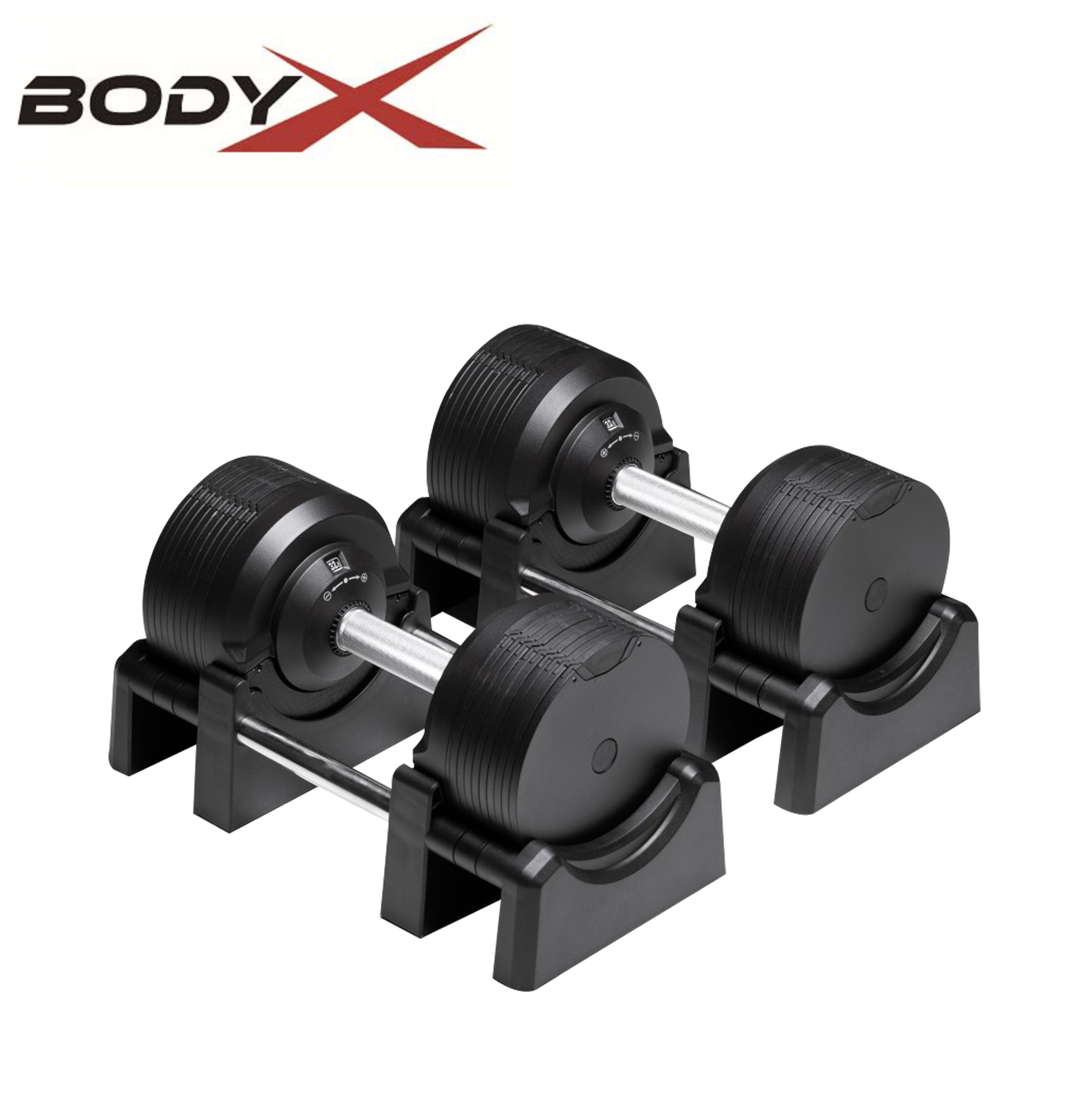 BEAD007 Matt Adjustable Dumbbells 4-32.5kg (pair)