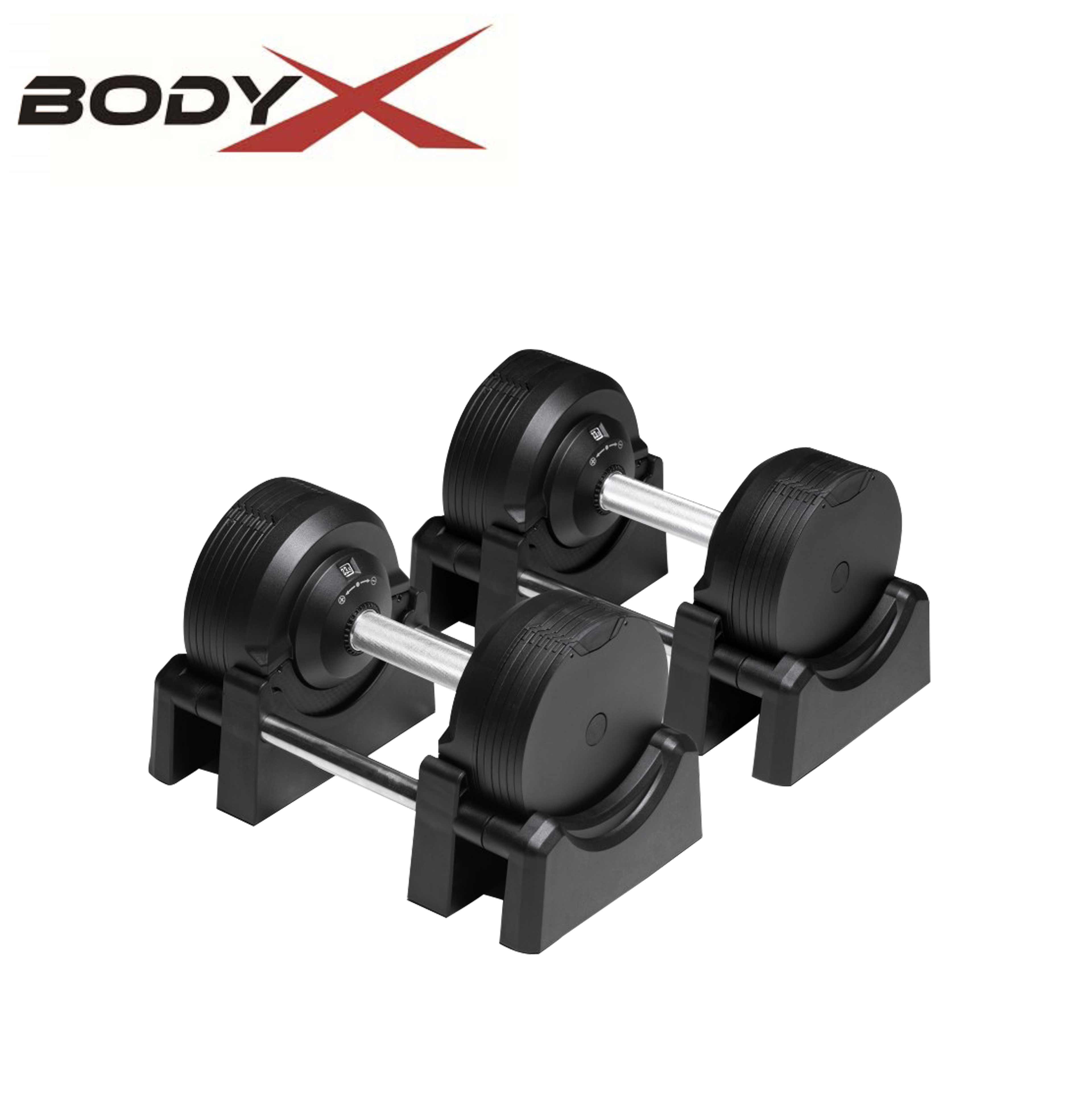BEAD006 Matt Adjustable Dumbbells 4-23.5kg (pair)