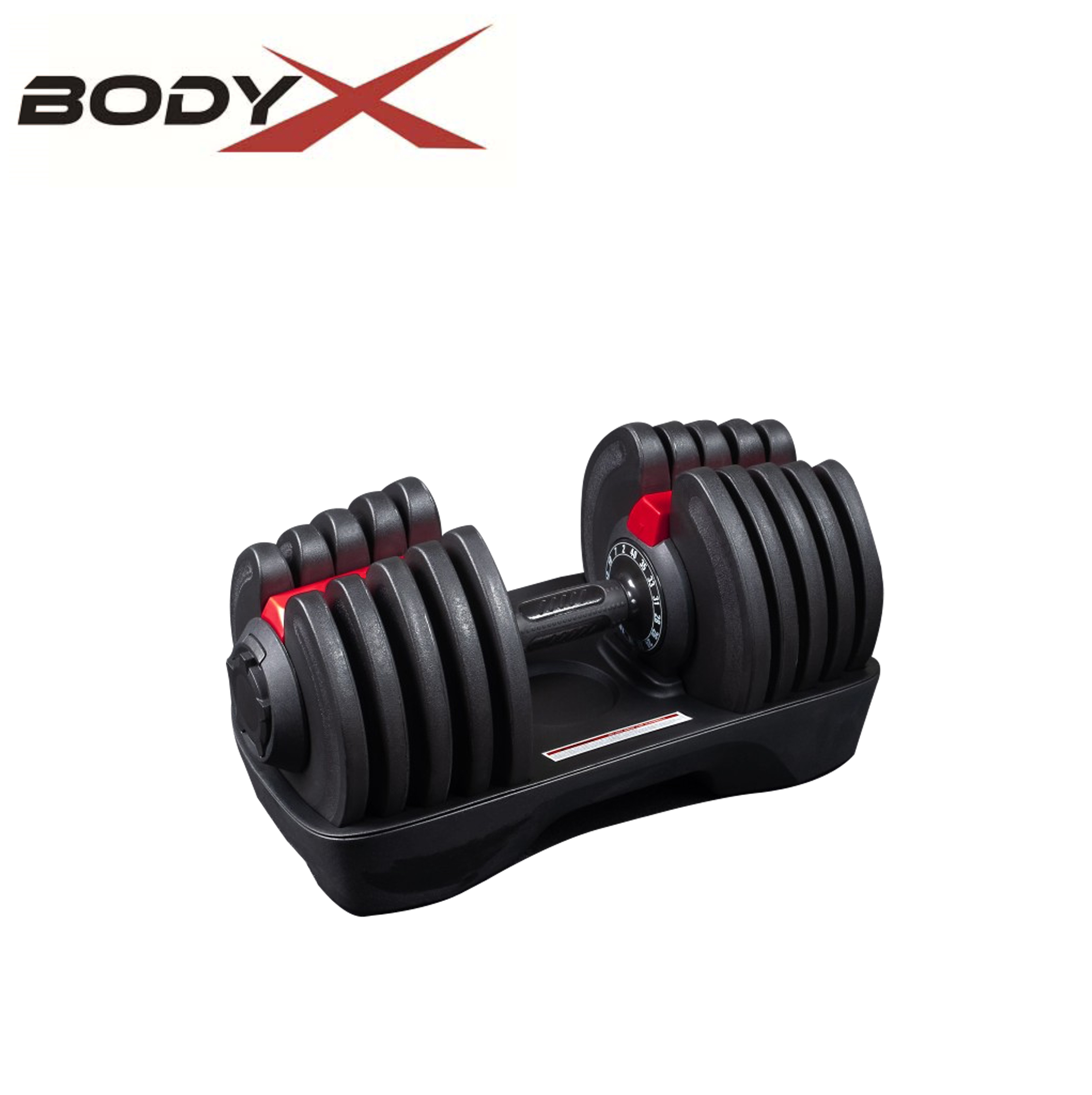 BEAD005 Elite Adjustable Dumbbells 2-40kg Red (pair)