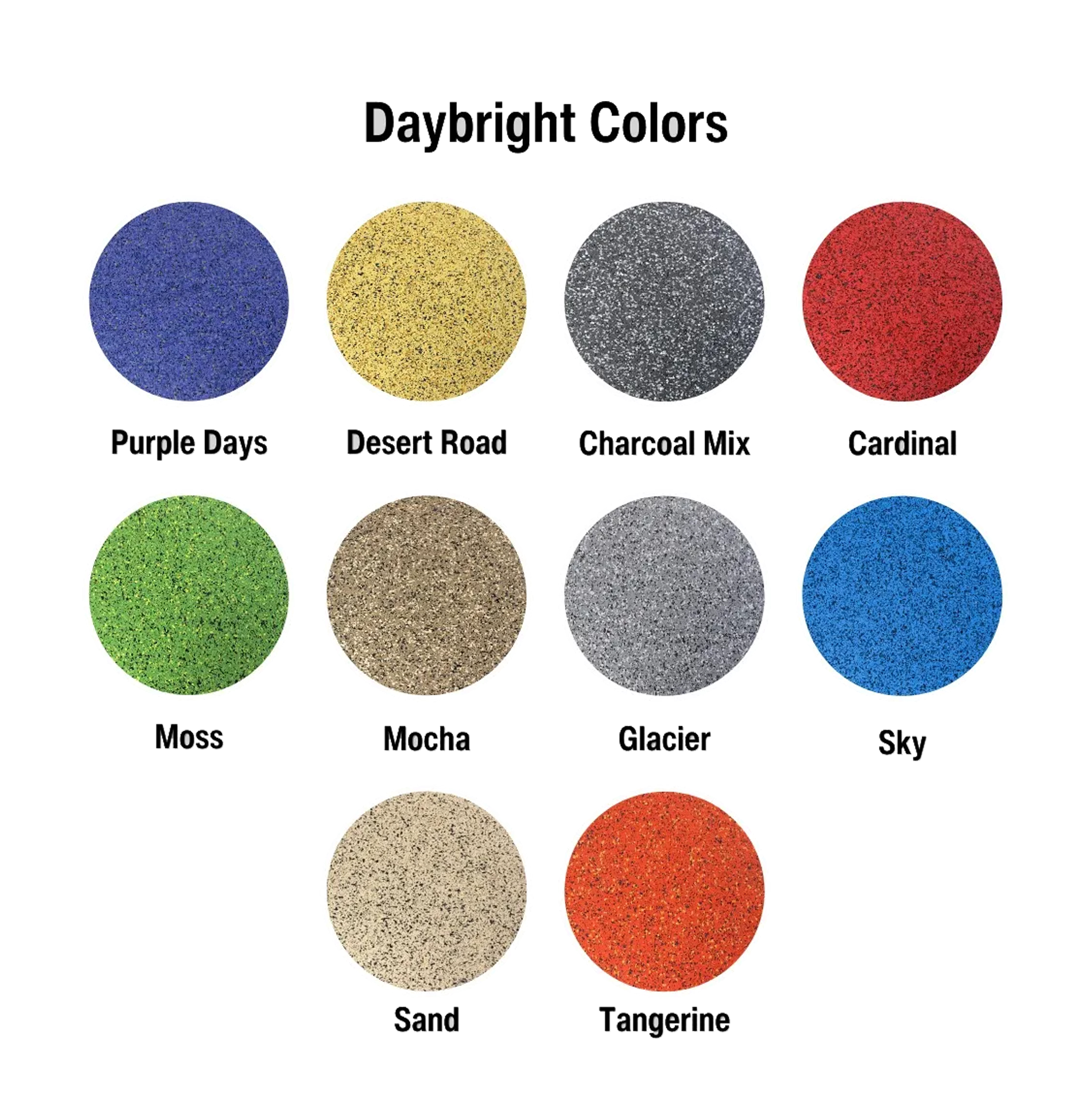 BP016 Max Playground Rubber Tile Daybright Colors 2.5 Inch X 2x2 Ft.