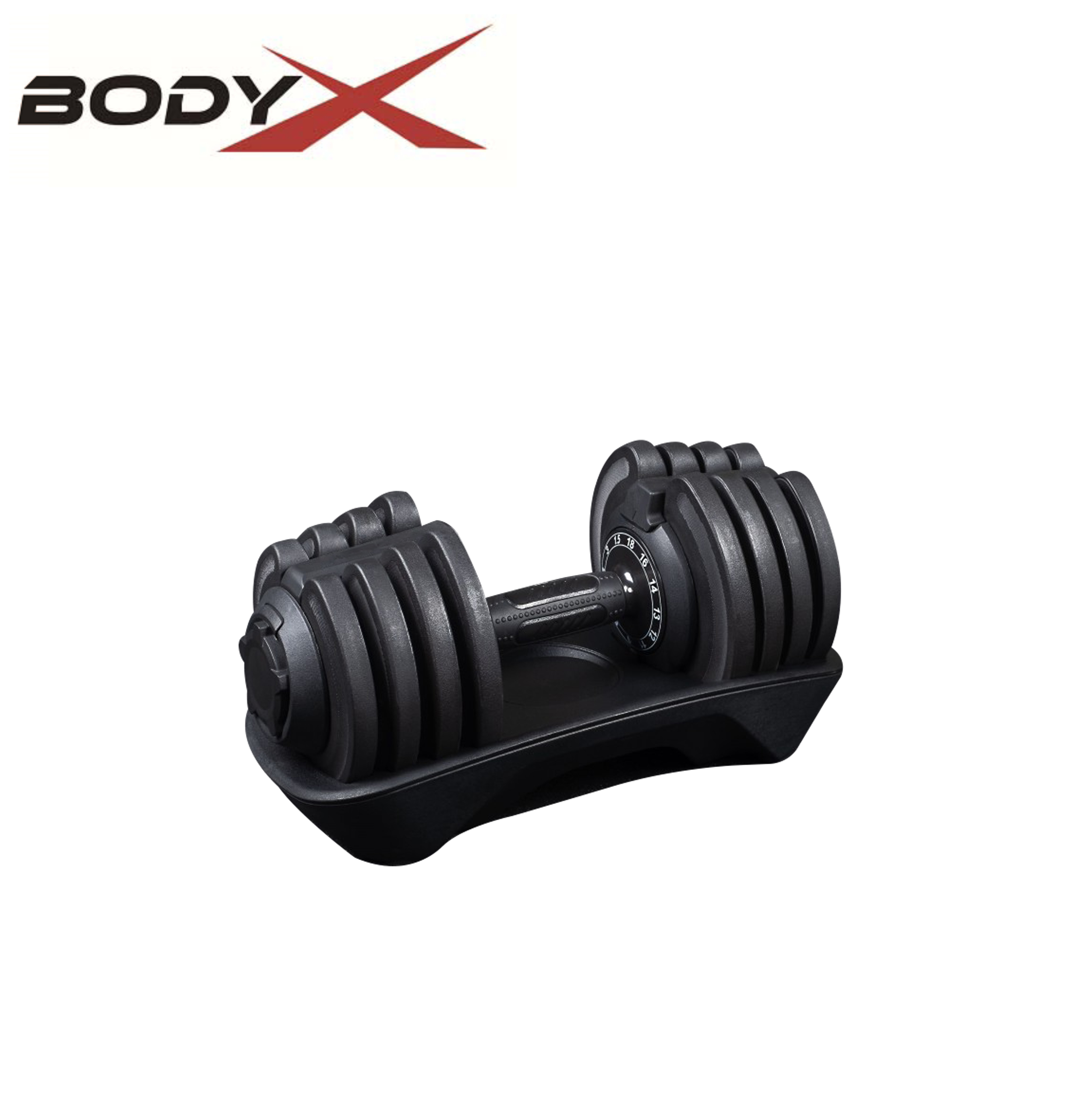 BEAD001 Elite Adjustable Dumbbells 1.5-18kg Black