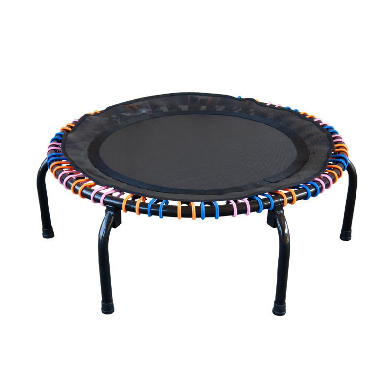 WTF073 Customization 40 Inches Fitness Round Trampoline Mini for Children Indoor Elastic Rope Springless Trampoline