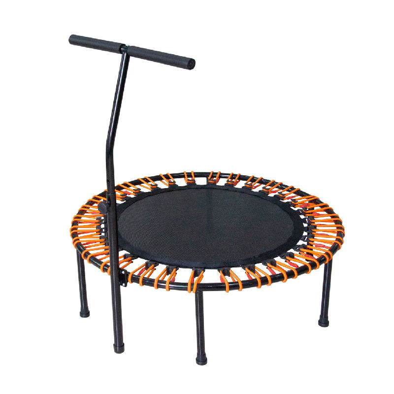 WTF022 Home Indoor Kids Popular 40 Inch Mini Exercise Fitness Elastic Rope Springfree Trampoline Rebounder with Handle for Kids