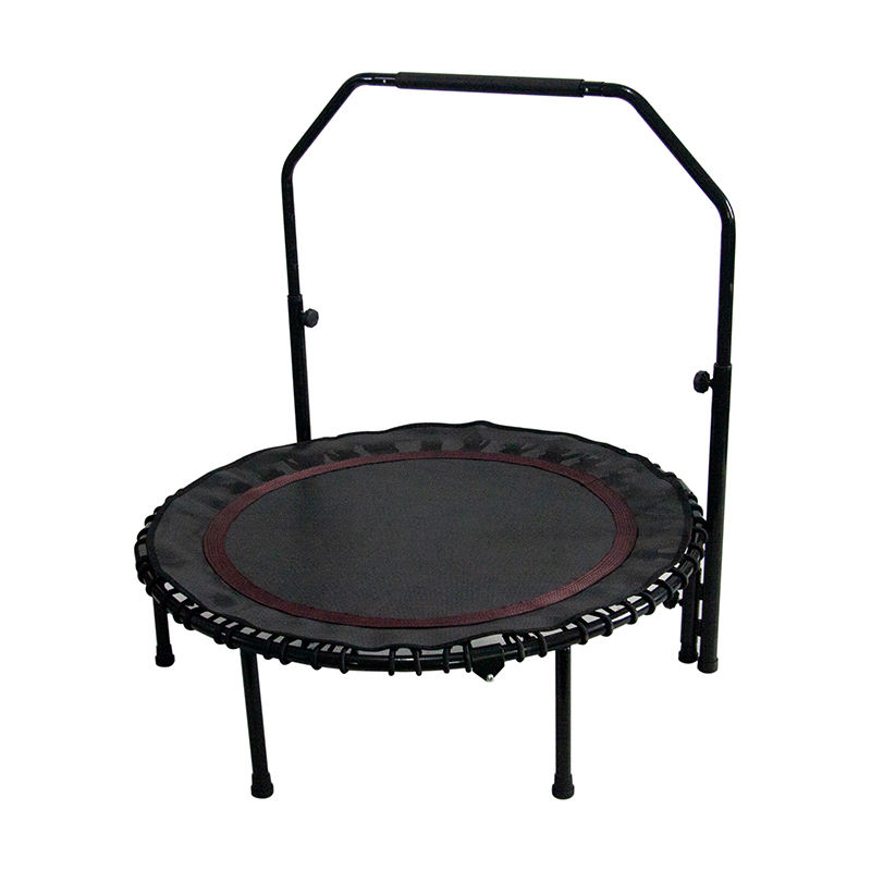 WTF008 New Professional 40" Folding Mini Home Trampoline Fitness with Adjustable Handle Indoor Cheap Trampoline