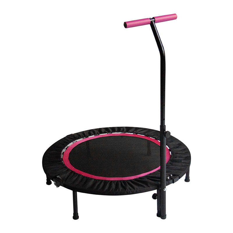 WTF006 Adjustable Handle Indoor Mini Trampoline Jumping Bed Steel Fitness Home Use Exercise Trampoline