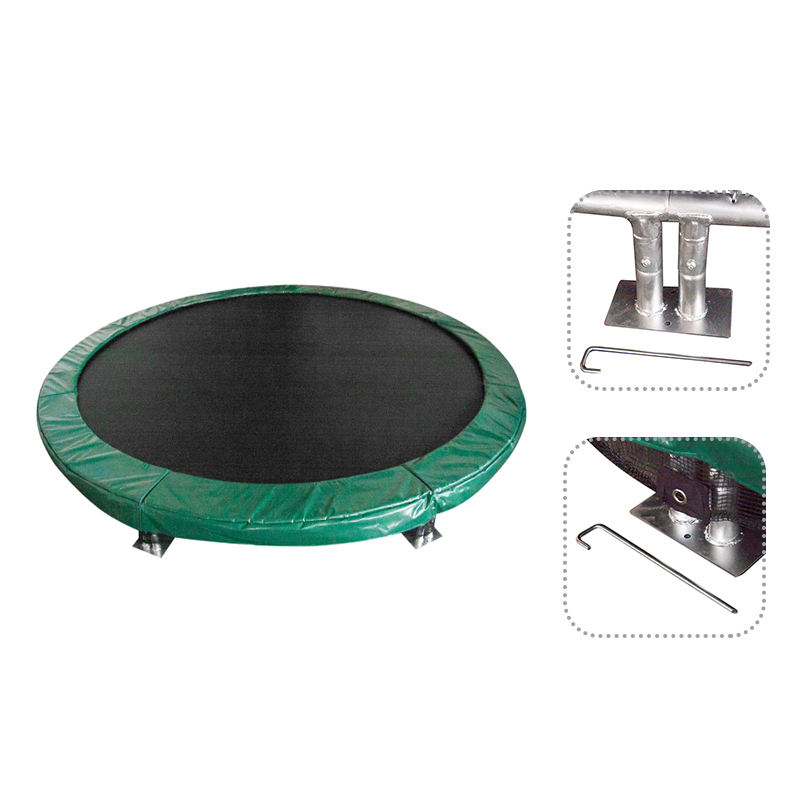 WFI001 Outdoor Cheap Inserted Into Ground Gymnastic Trampolines Mat Round Trampoline Mattress