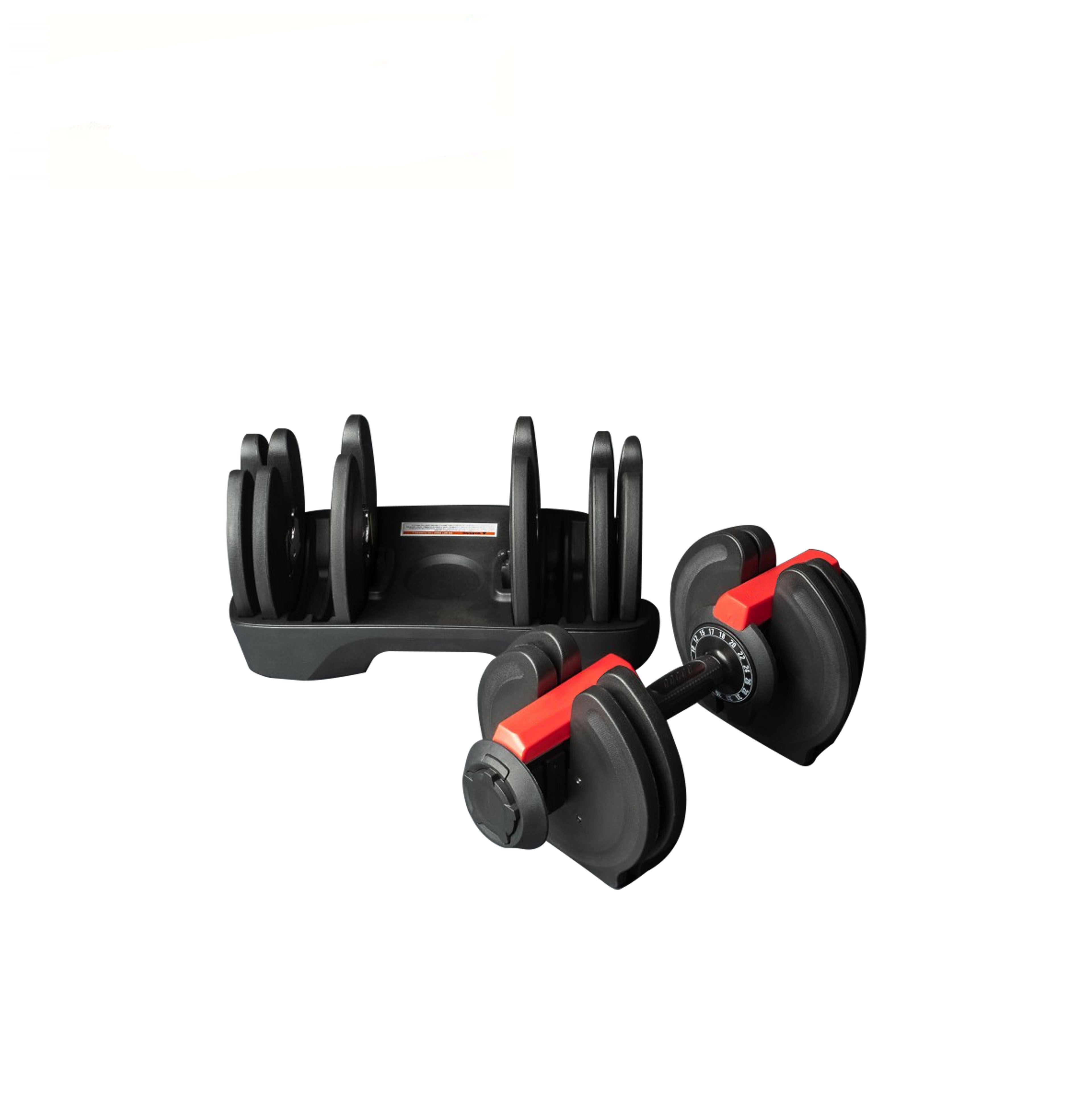 BEAD005 Elite Adjustable Dumbbells 2-40kg Red (pair)