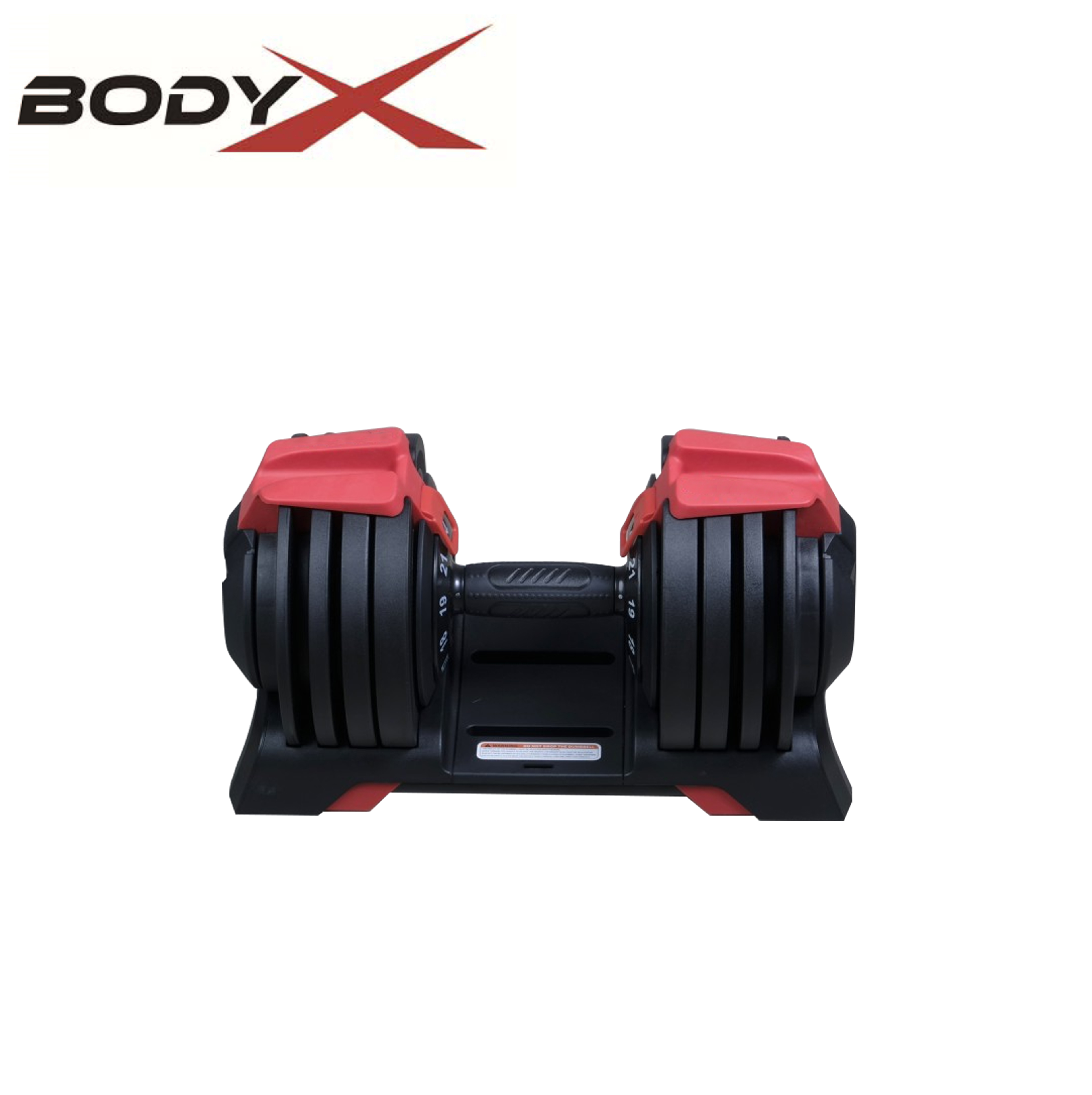 BEAD003 Elite Adjustable Dumbbells 3-24kg Red (pair)