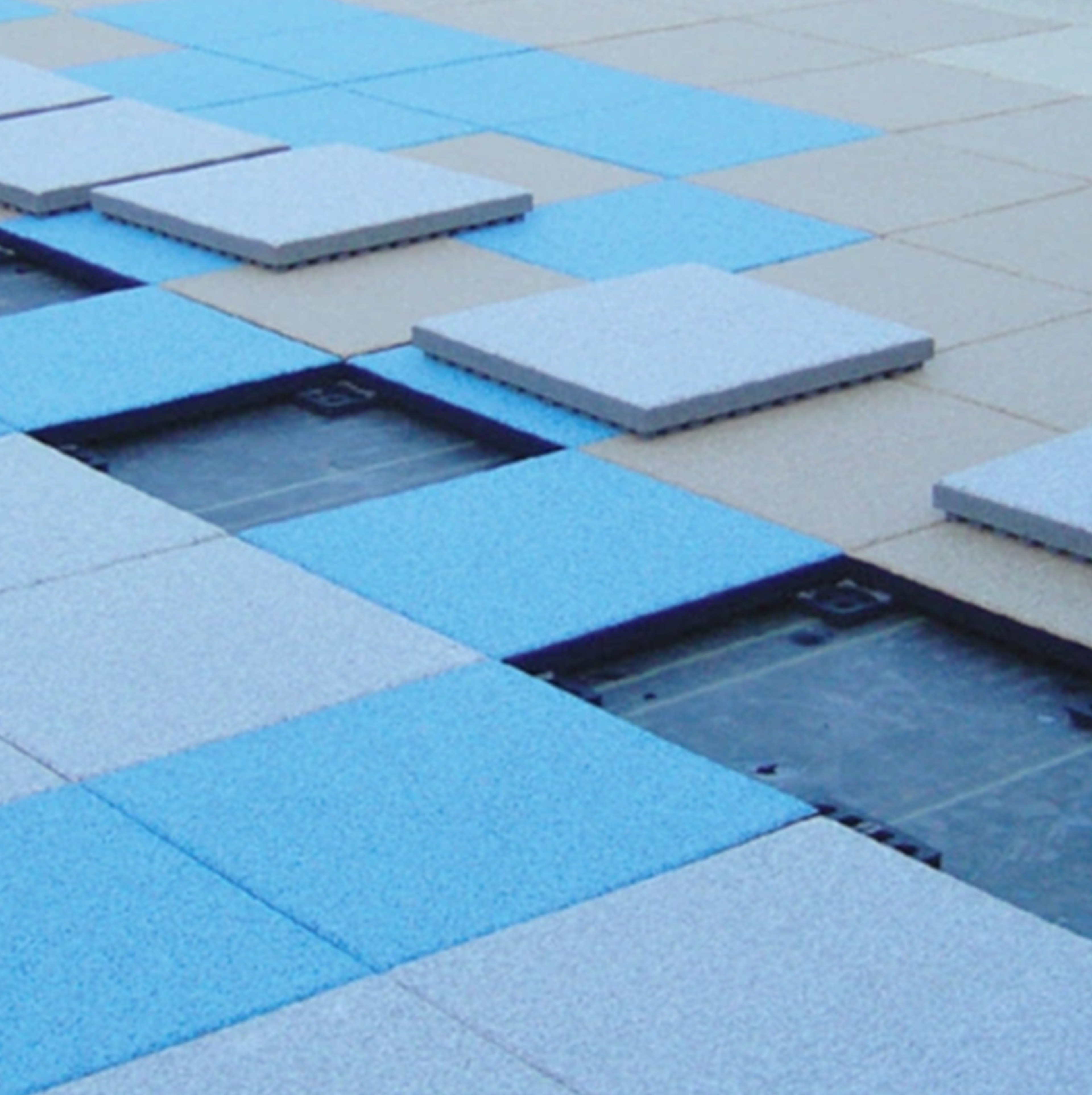 BP016 Max Playground Rubber Tile Daybright Colors 2.5 Inch X 2x2 Ft.