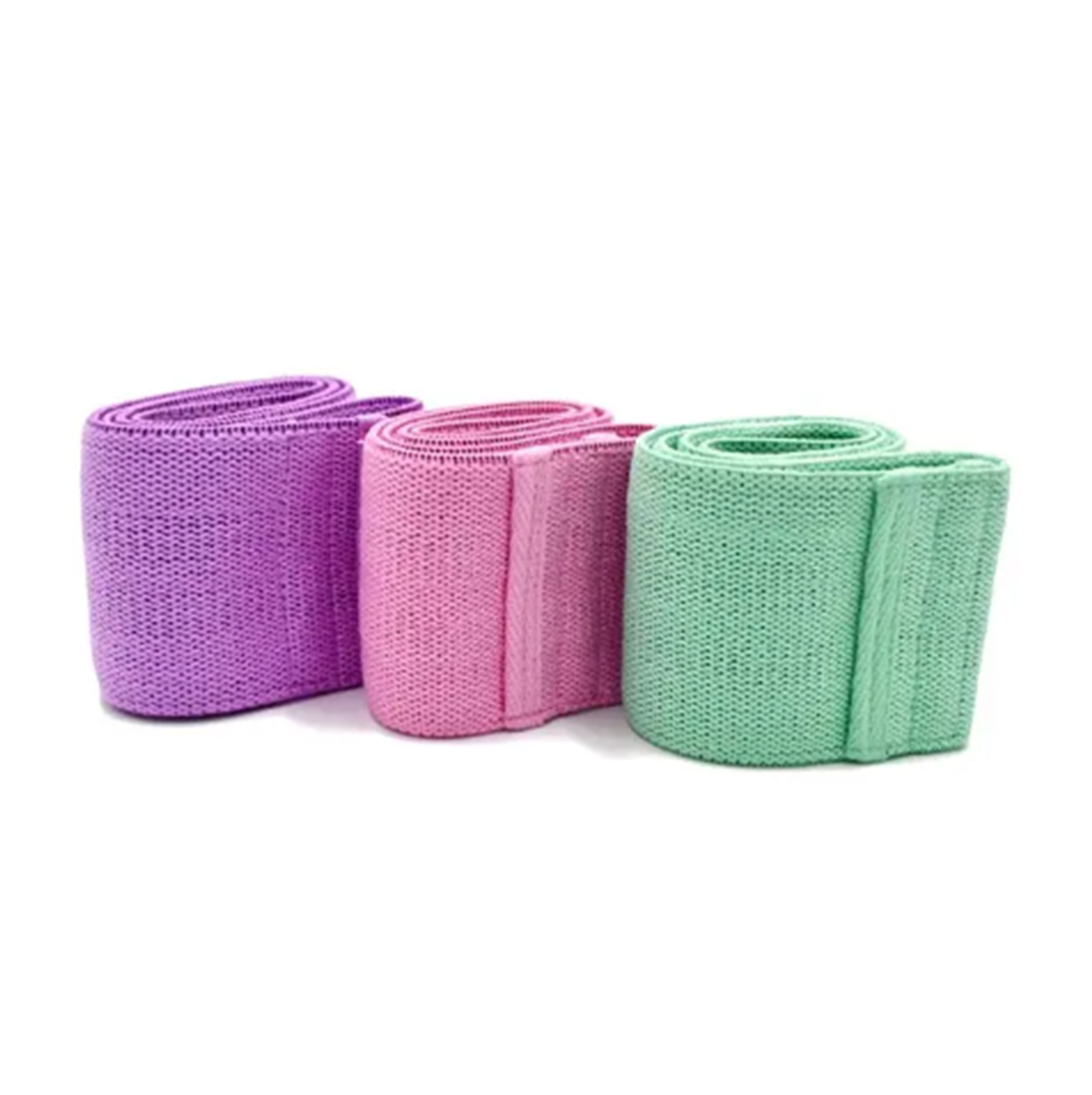 Set of 3 Exercise  Stretch Hip Circle Printed Fabric Booty Band Gym Fitness Glute Resistance Band