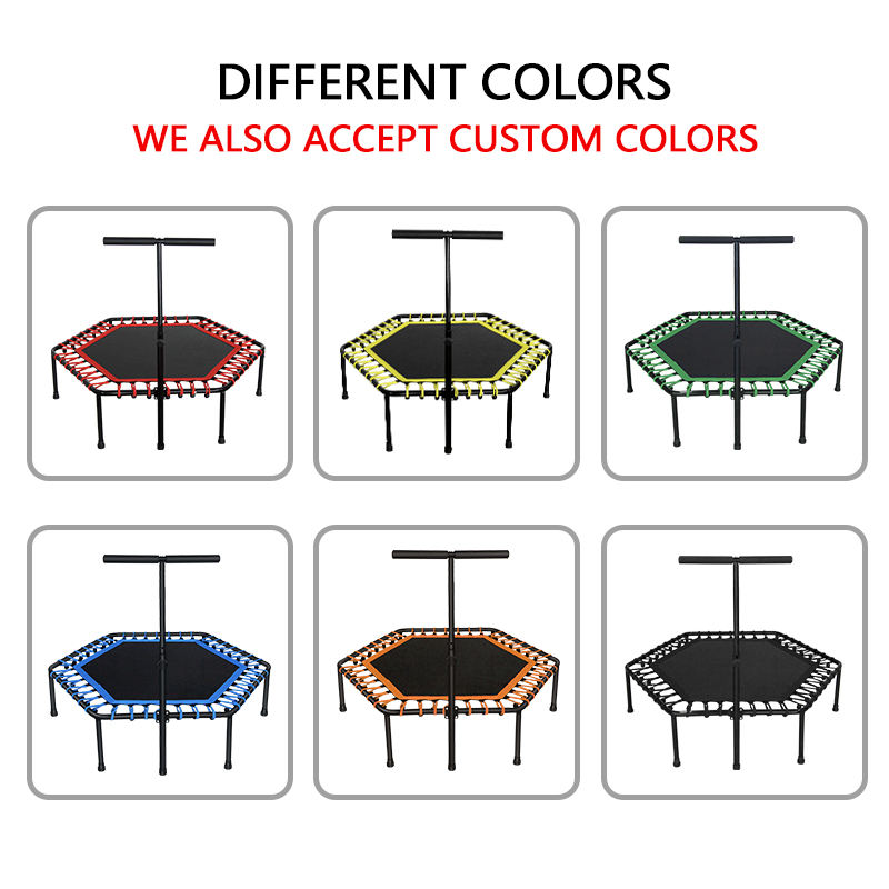 WTF039 Chinese Trampoline Manufacturer Commercial Portable Fitness Hexagonal Trampoline for Adults Jumping Sport Trampoline