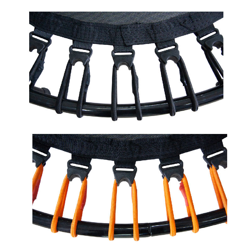 WTF022 Home Indoor Kids Popular 40 Inch Mini Exercise Fitness Elastic Rope Springfree Trampoline Rebounder with Handle for Kids