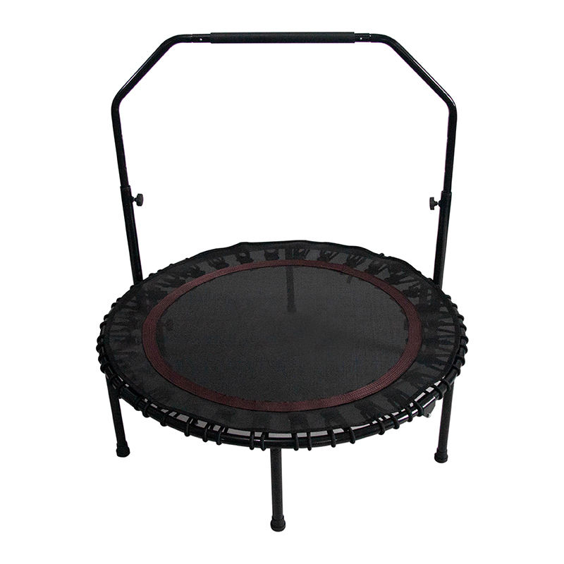 WTF008 New Professional 40" Folding Mini Home Trampoline Fitness with Adjustable Handle Indoor Cheap Trampoline