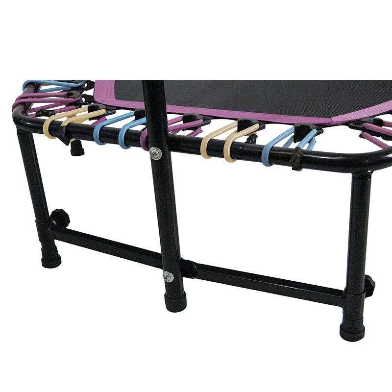 WTF007 45inch Fitness Rebound Colorful Springless Trampoline for Kids and Adults Recreational Exercise with Adjustable Handrails