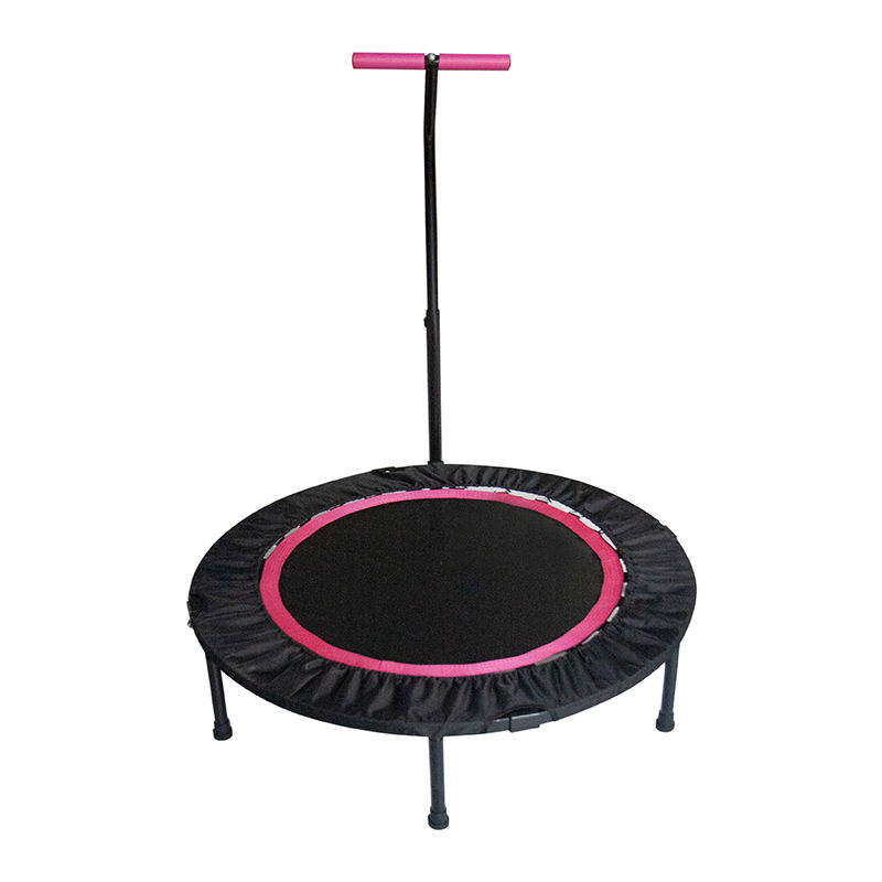 WTF006 Adjustable Handle Indoor Mini Trampoline Jumping Bed Steel Fitness Home Use Exercise Trampoline