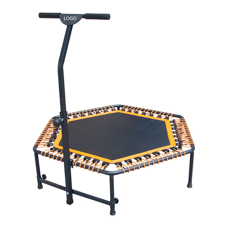 WTF005 2026 New Indoor Home Fitness Durable Trampoline for Adults Exercise Sport Cheap Trampoline Fitness with Handle