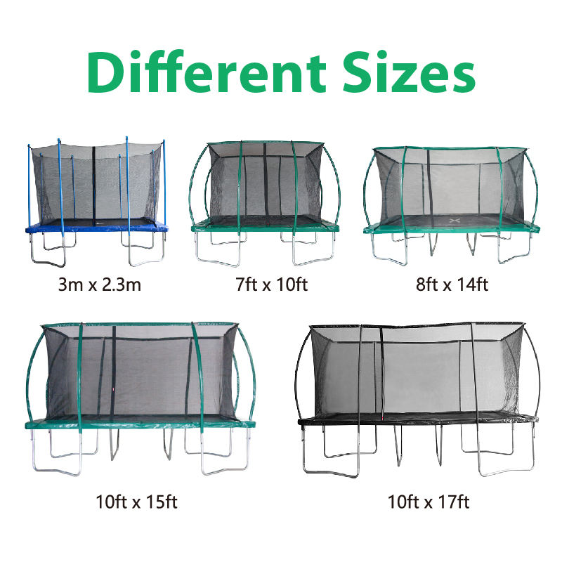 WTR001 Factory Outlet Professional Outdoor Large Rectangular Trampoline Garden Kids square Trampoline Bed Outdoor