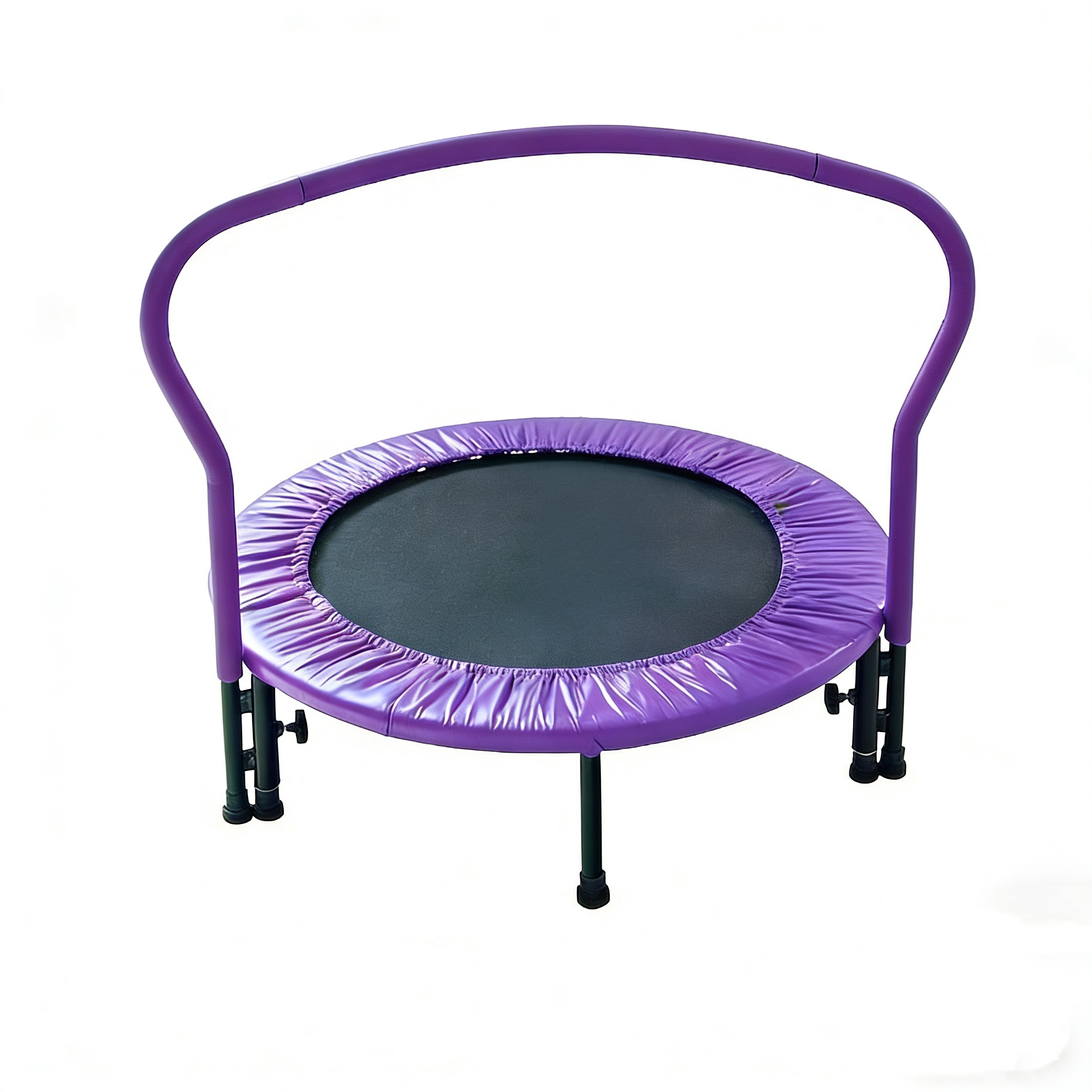 WTM002 Indoor Eco-friendly Safety Mini Kids Trampoline With Handle Bar