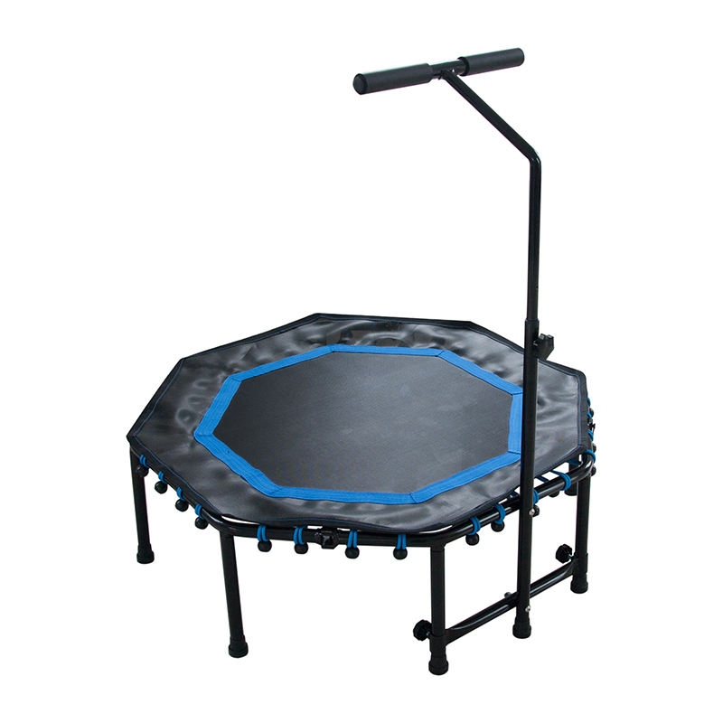WTM001 High Quality Indoor 50inch Sports Hexagon Mini Trampoline with Armrests
