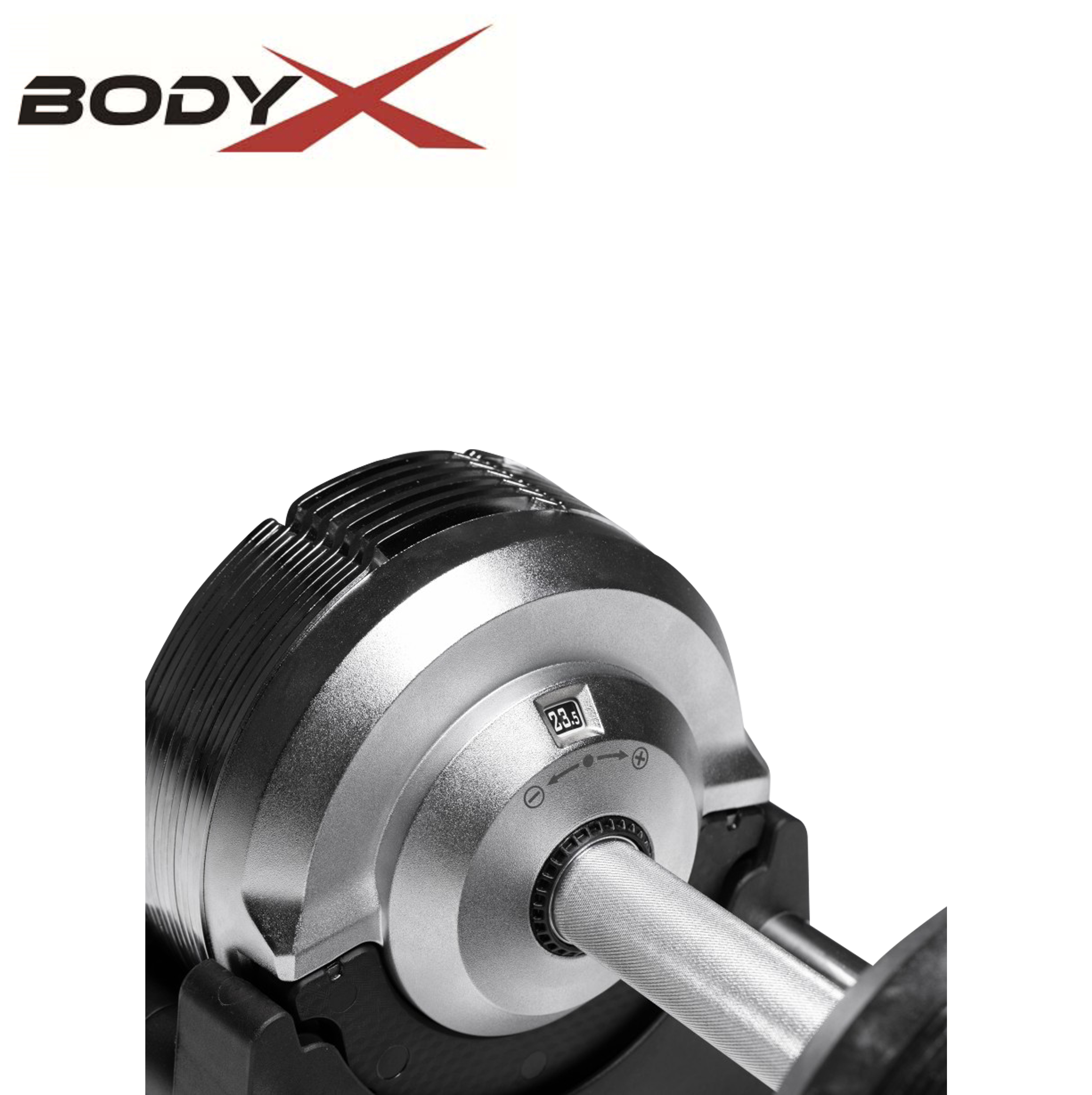 BEAD009 Chromed Adjustable Dumbbells 4-23.5kg (pair)