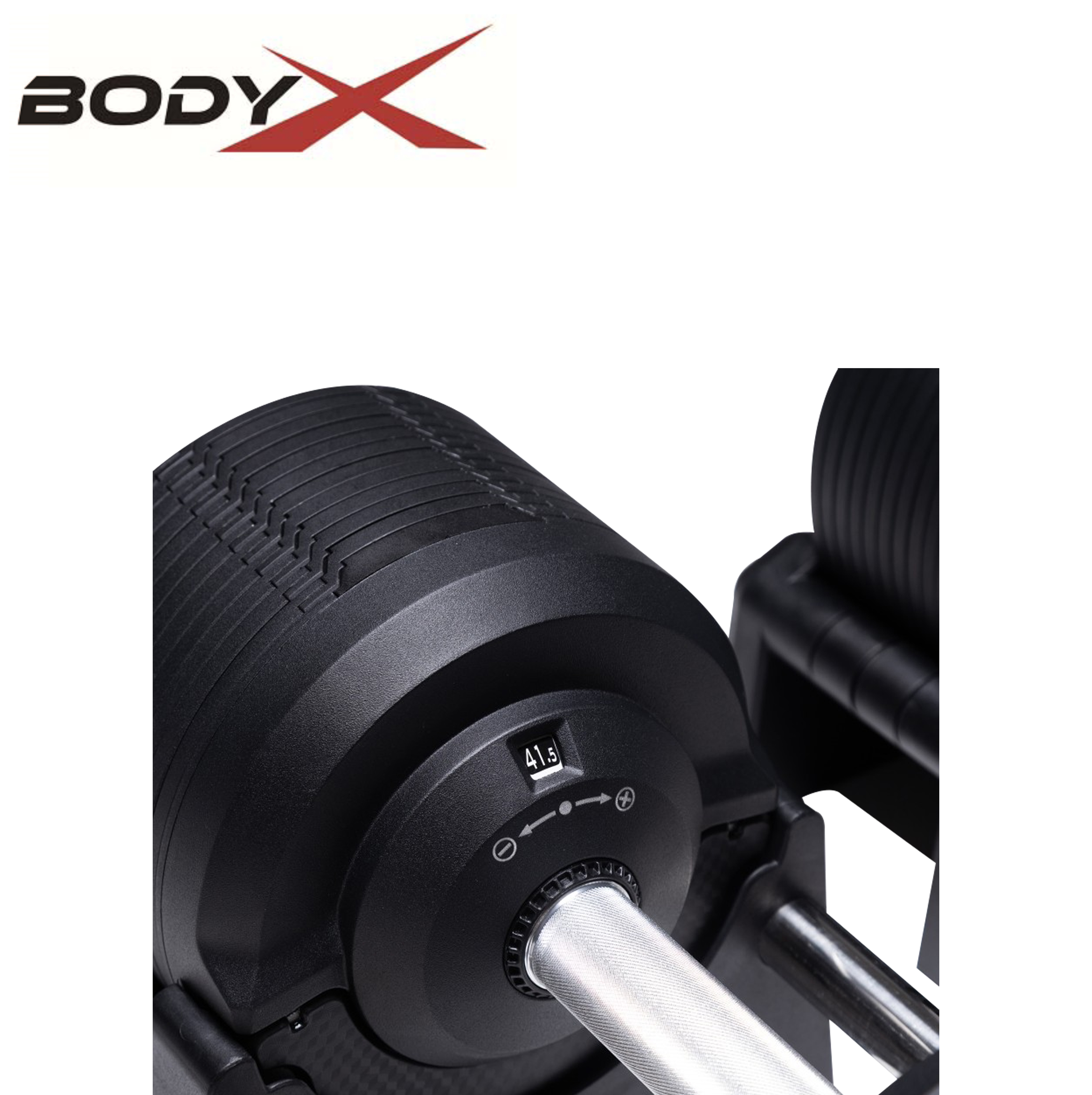 BEAD008 Matt Adjustable Dumbbells 4-41.5kg (pair)