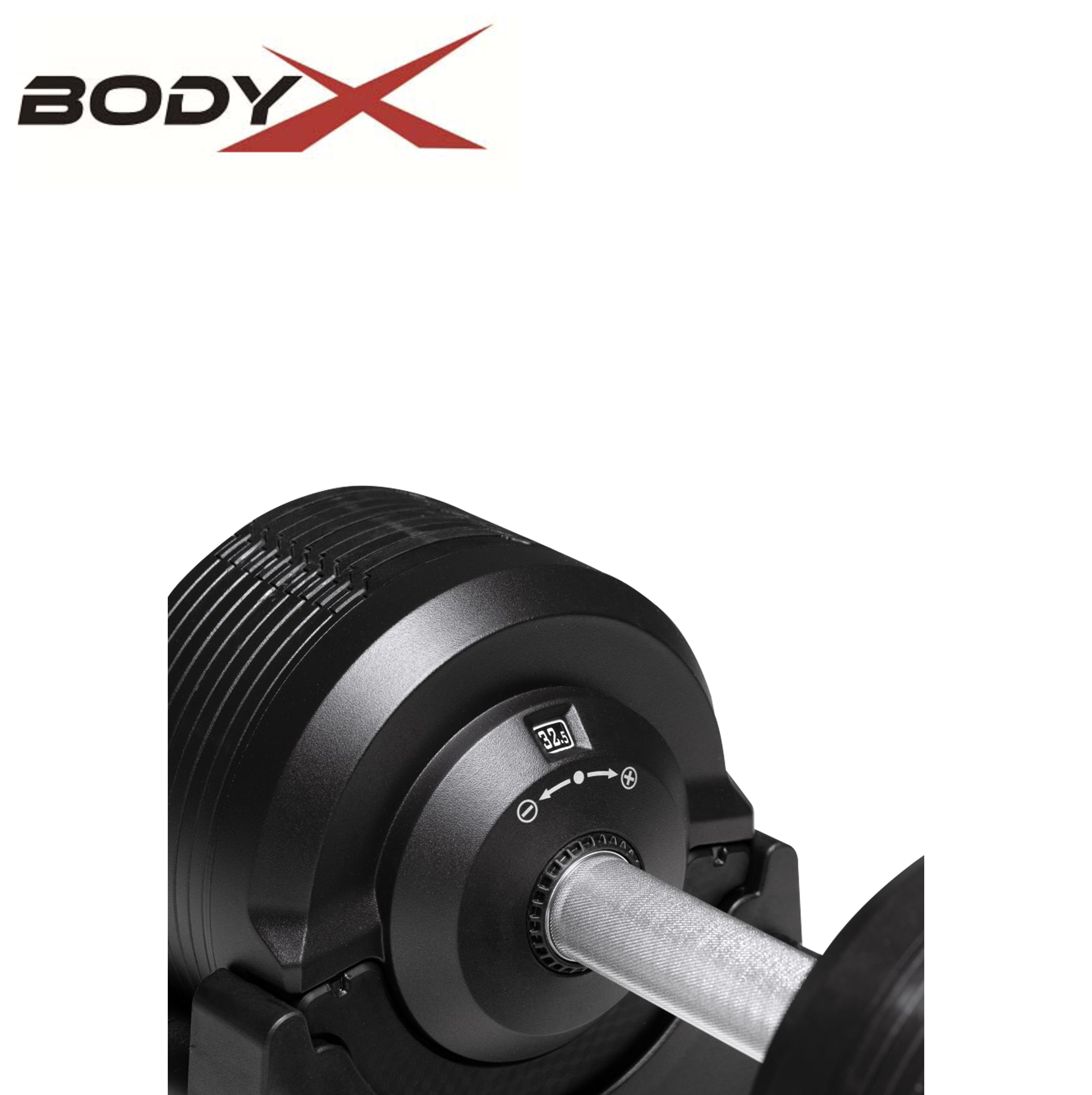 BEAD007 Matt Adjustable Dumbbells 4-32.5kg (pair)